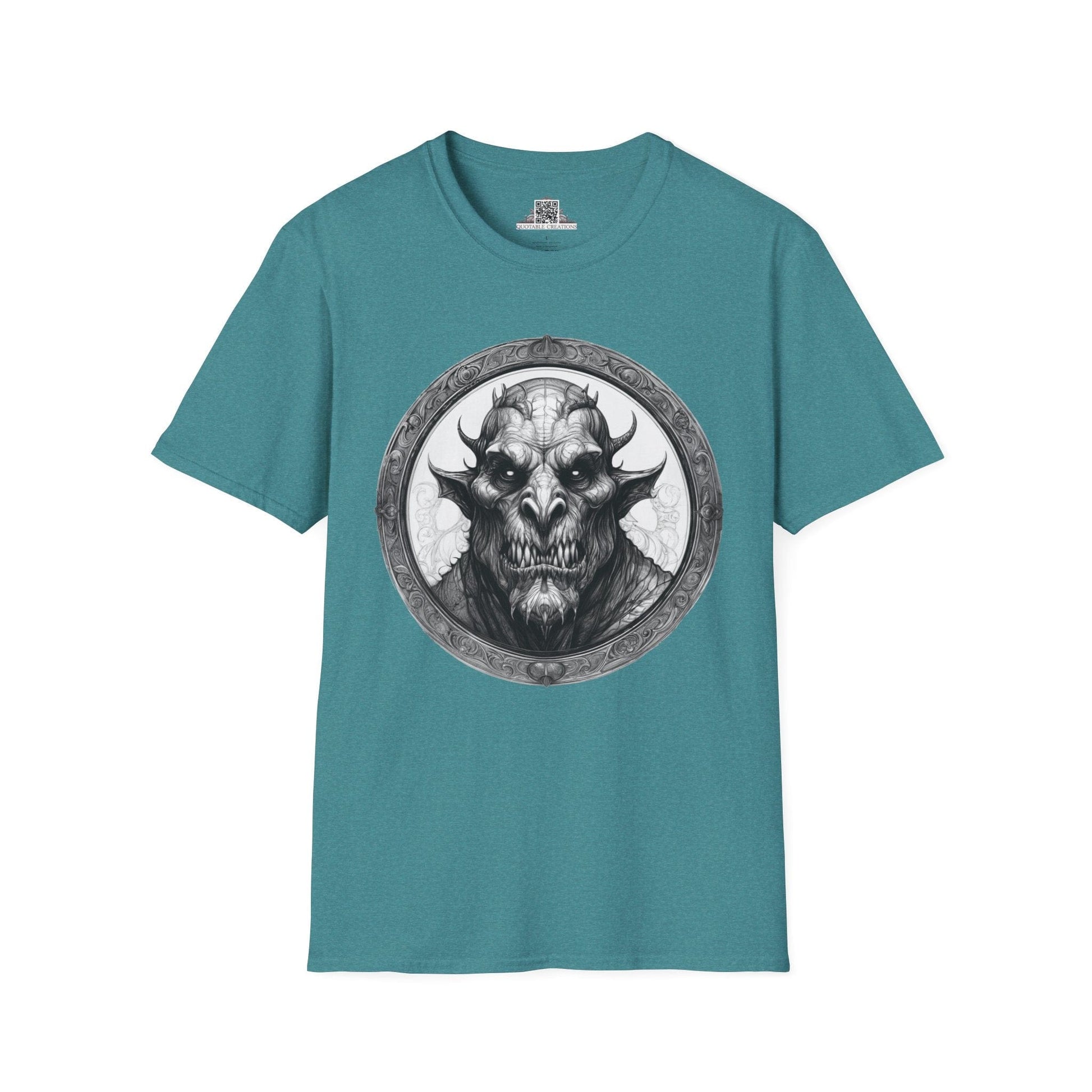 Printify T-Shirt S / Heather Galapagos Blue Grendel Heroes & Quests - T-Shirt