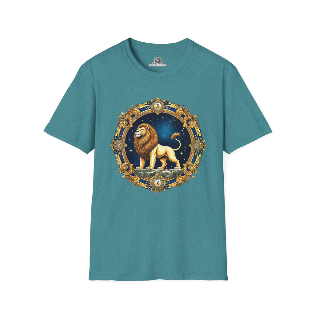 Printify T-Shirt S / Heather Galapagos Blue Leo - Zodiac & Astrology T-Shirt