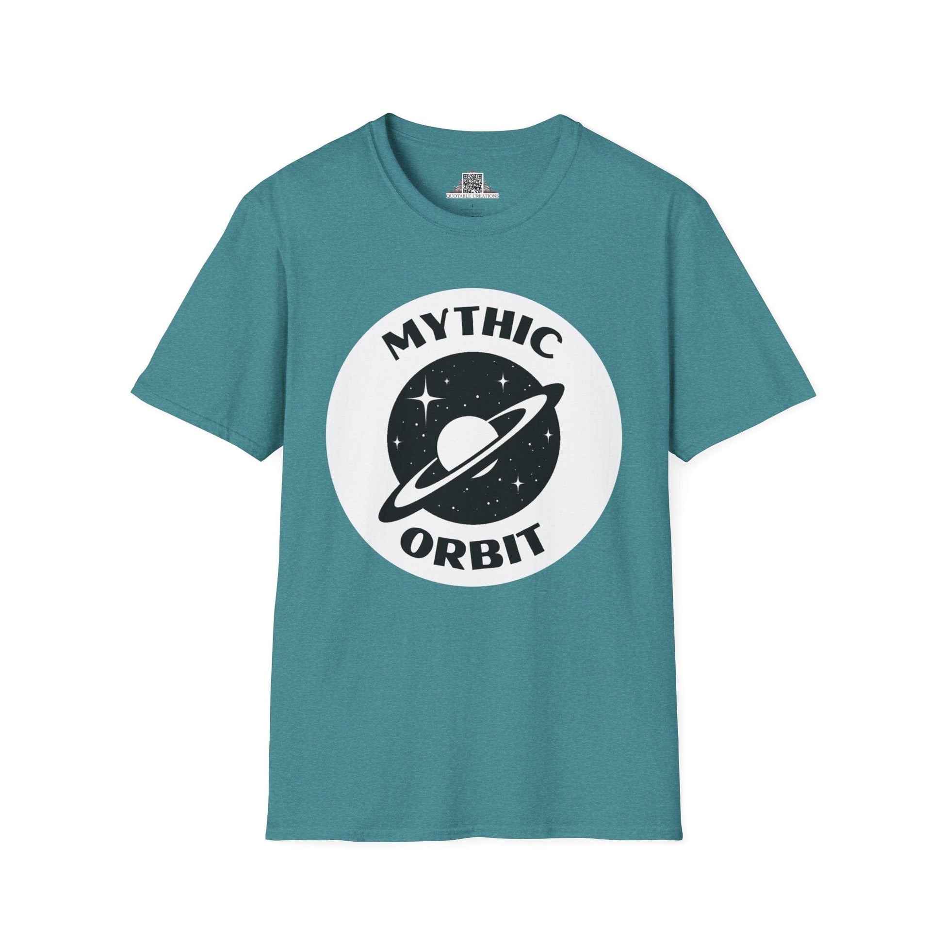 Printify T-Shirt S / Heather Galapagos Blue Mythic Orbit - T-Shirt