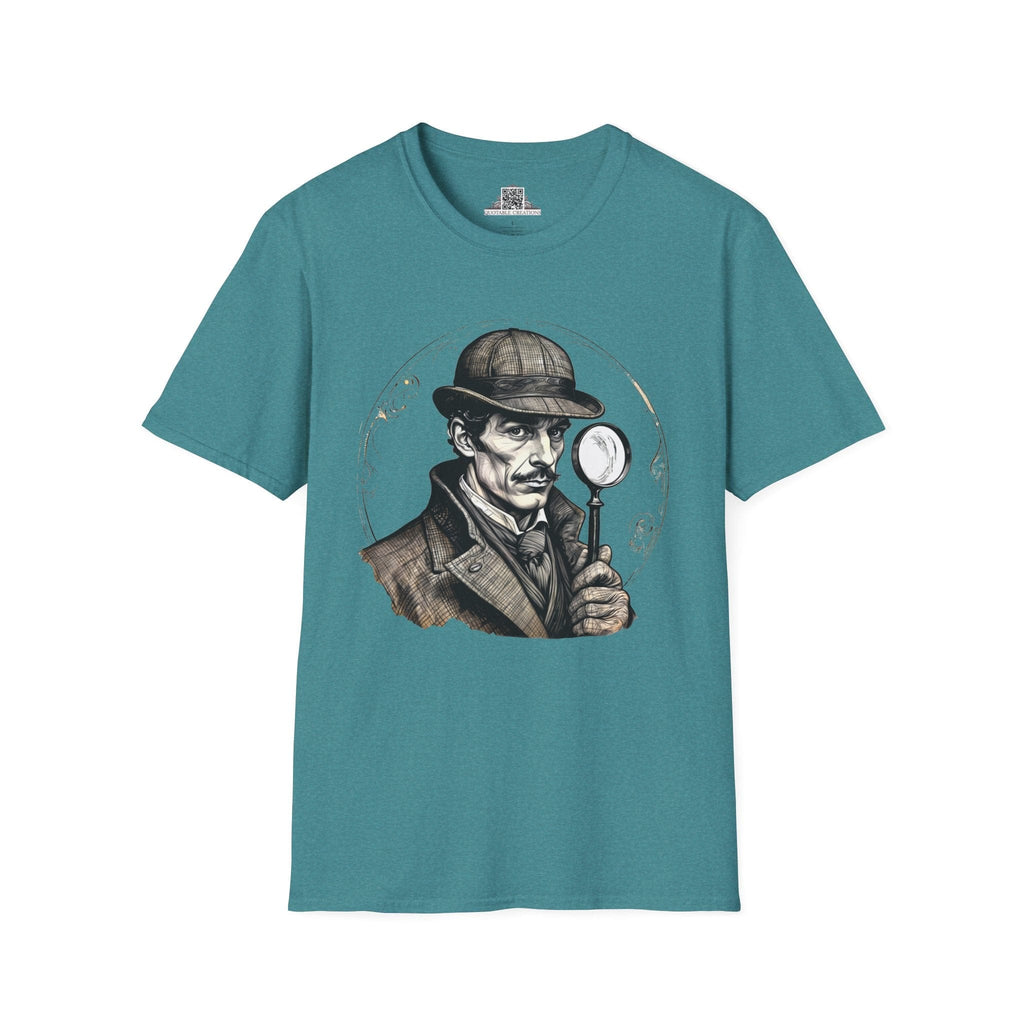 Printify T-Shirt S / Heather Galapagos Blue Sherlock Holmes Mysteries & Monsters - T-Shirt