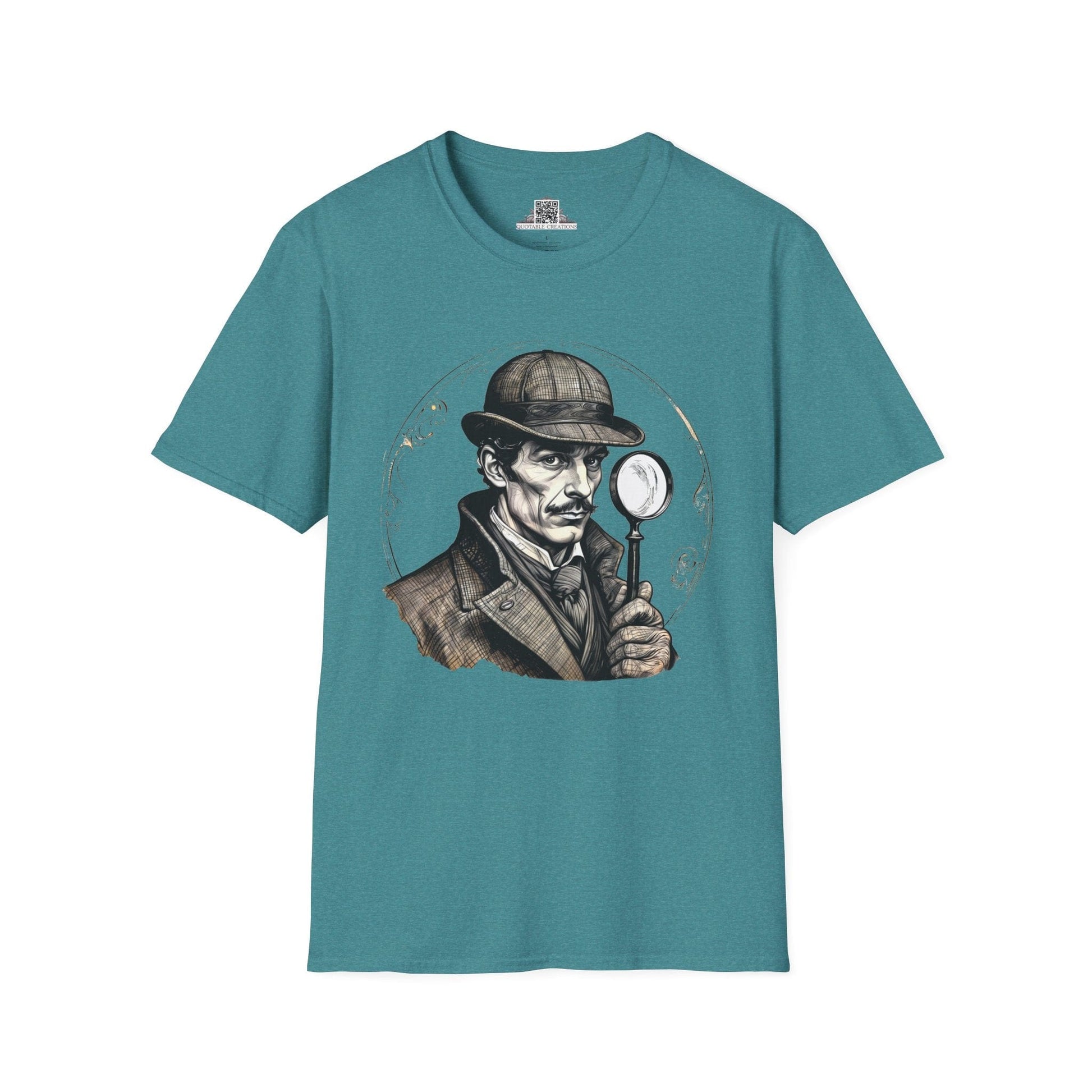 Printify T-Shirt S / Heather Galapagos Blue Sherlock Holmes Mysteries & Monsters - T-Shirt