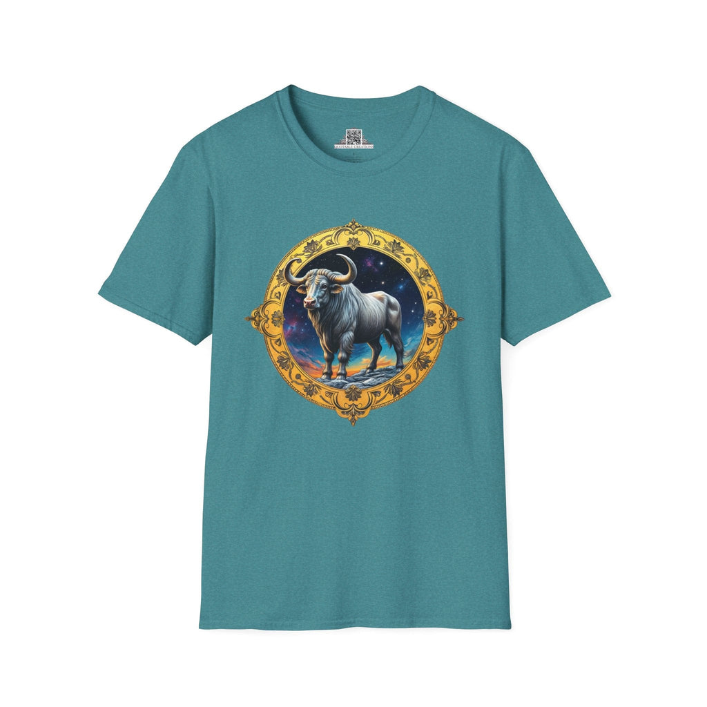 Printify T-Shirt S / Heather Galapagos Blue Taurus - Zodiac & Astrology T-Shirt