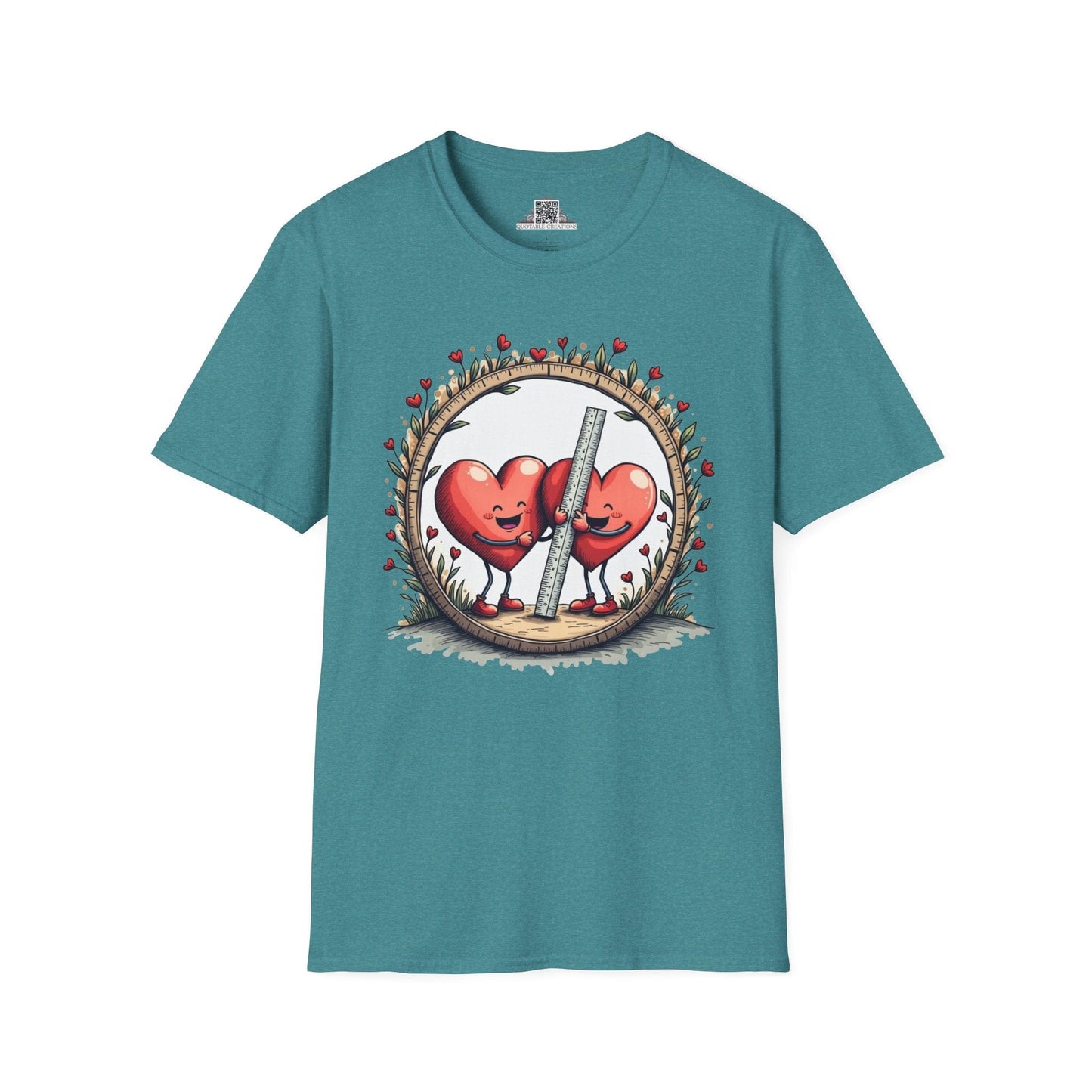 Printify T-Shirt S / Heather Galapagos Blue The Sum of Our Hearts - Love & Fun T-Shirt