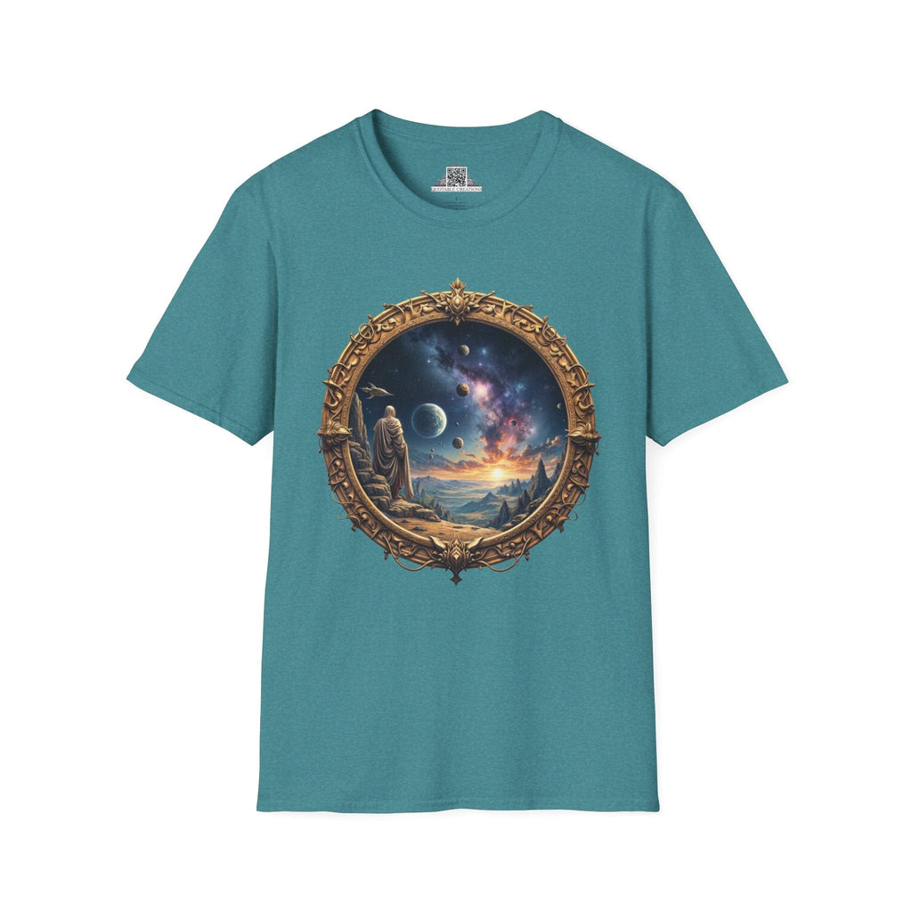 Printify T-Shirt S / Heather Galapagos Blue They Exist UFO & Cosmic - T-Shirt