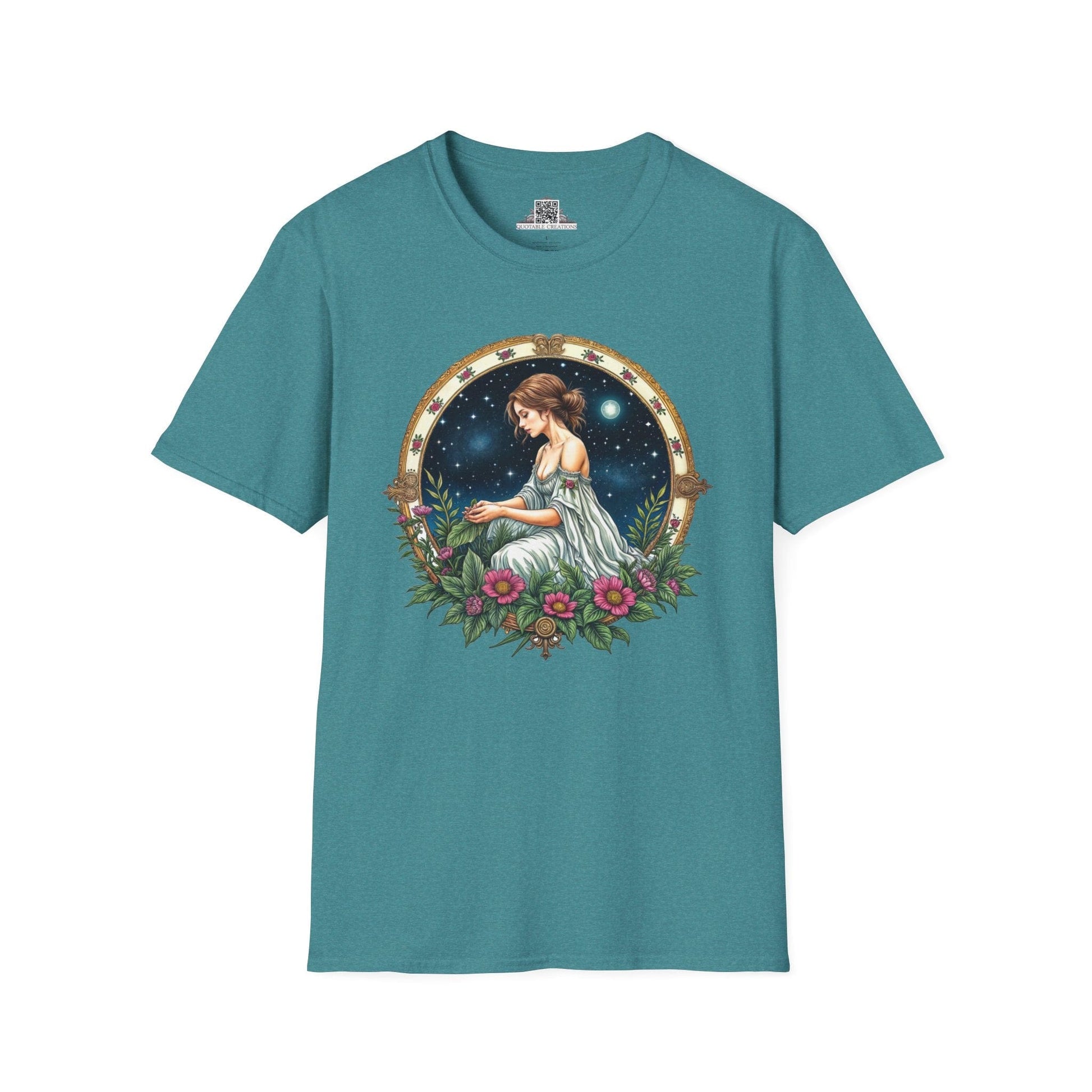 Printify T-Shirt S / Heather Galapagos Blue Virgo Zodiac Astrology - T-Shirt