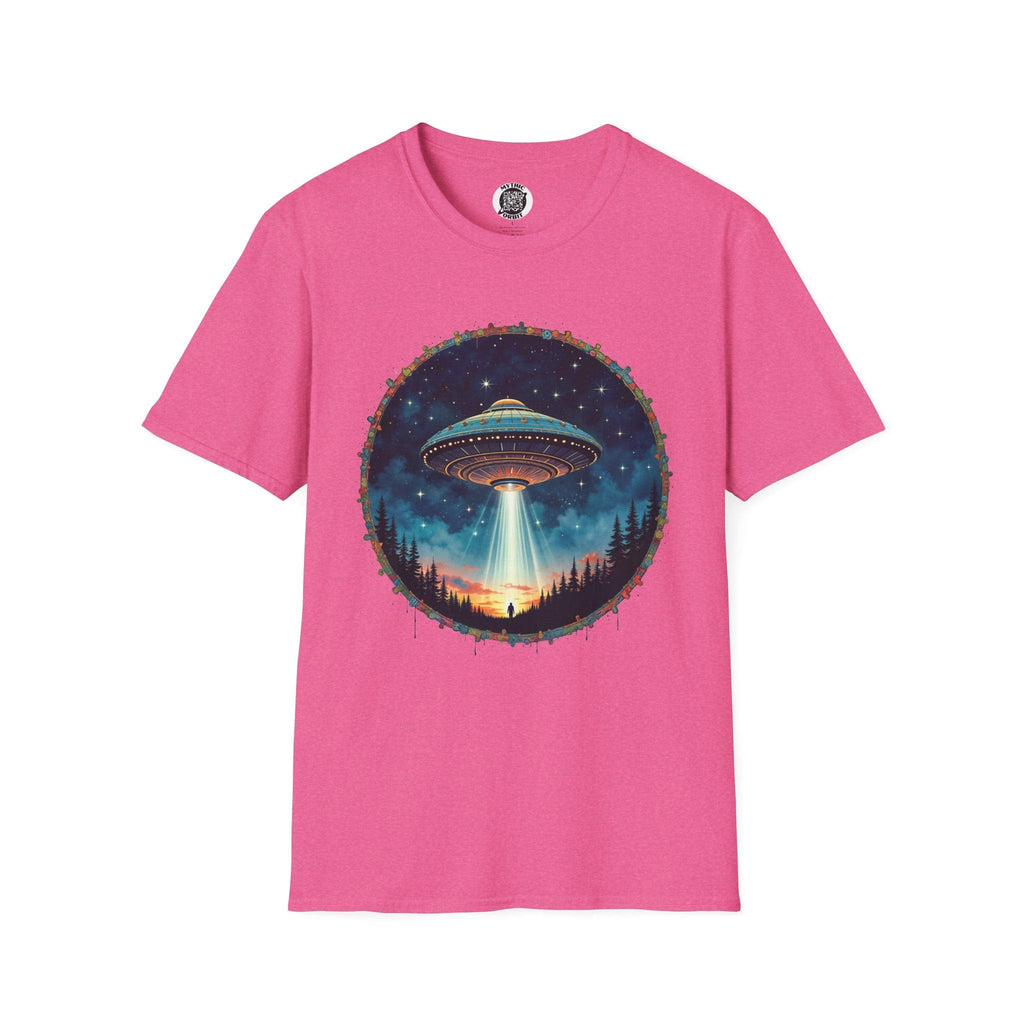 Printify T-Shirt S / Heather Heliconia Aliens Are Here - UFO & Cosmic T-Shirt