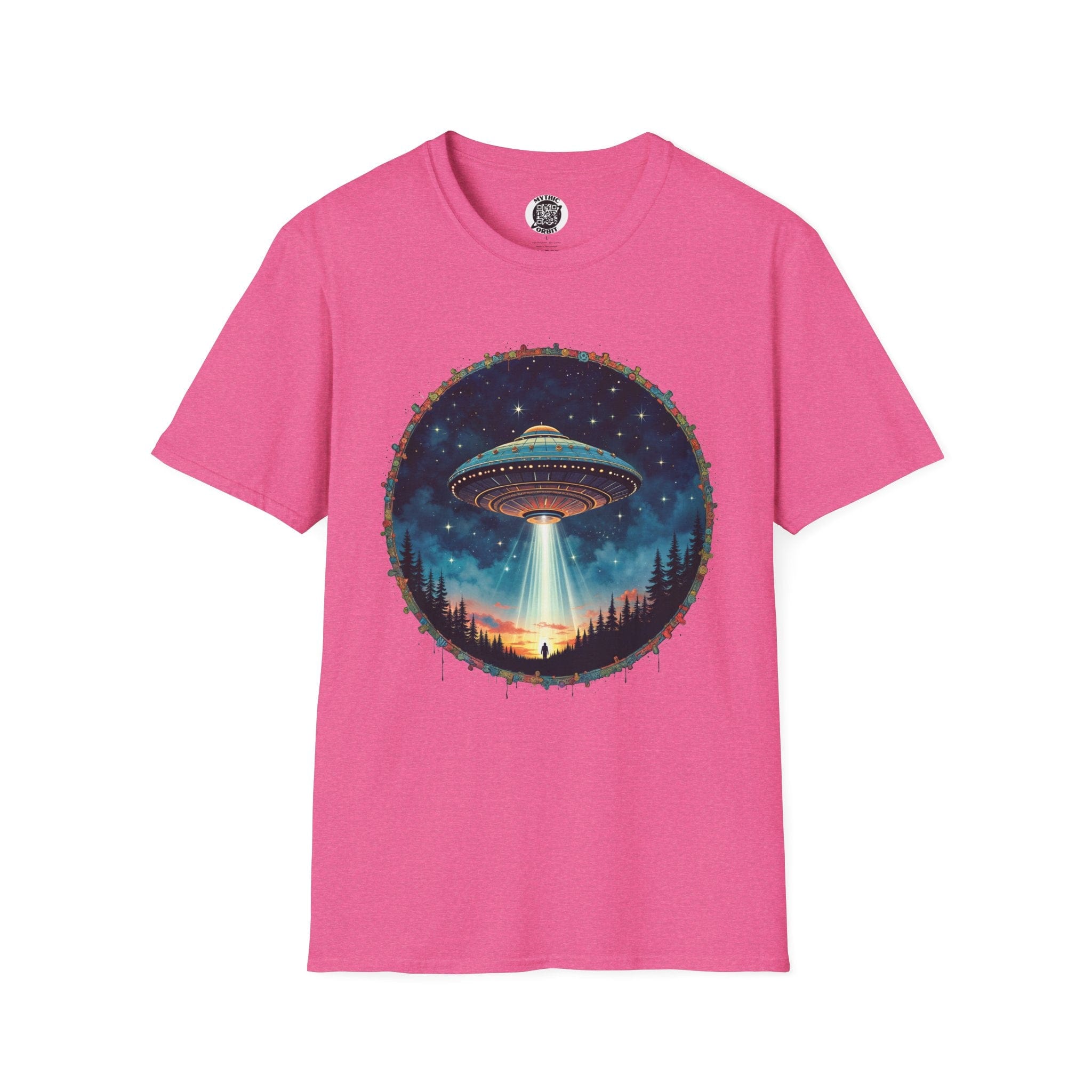 Printify T-Shirt S / Heather Heliconia Aliens Are Here - UFO & Cosmic T-Shirt
