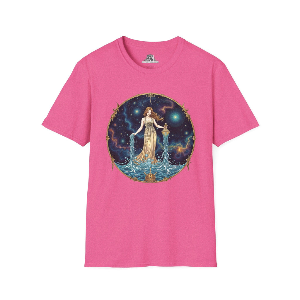 Printify T-Shirt S / Heather Heliconia Aquarius Zodiac Astrology - T-Shirt