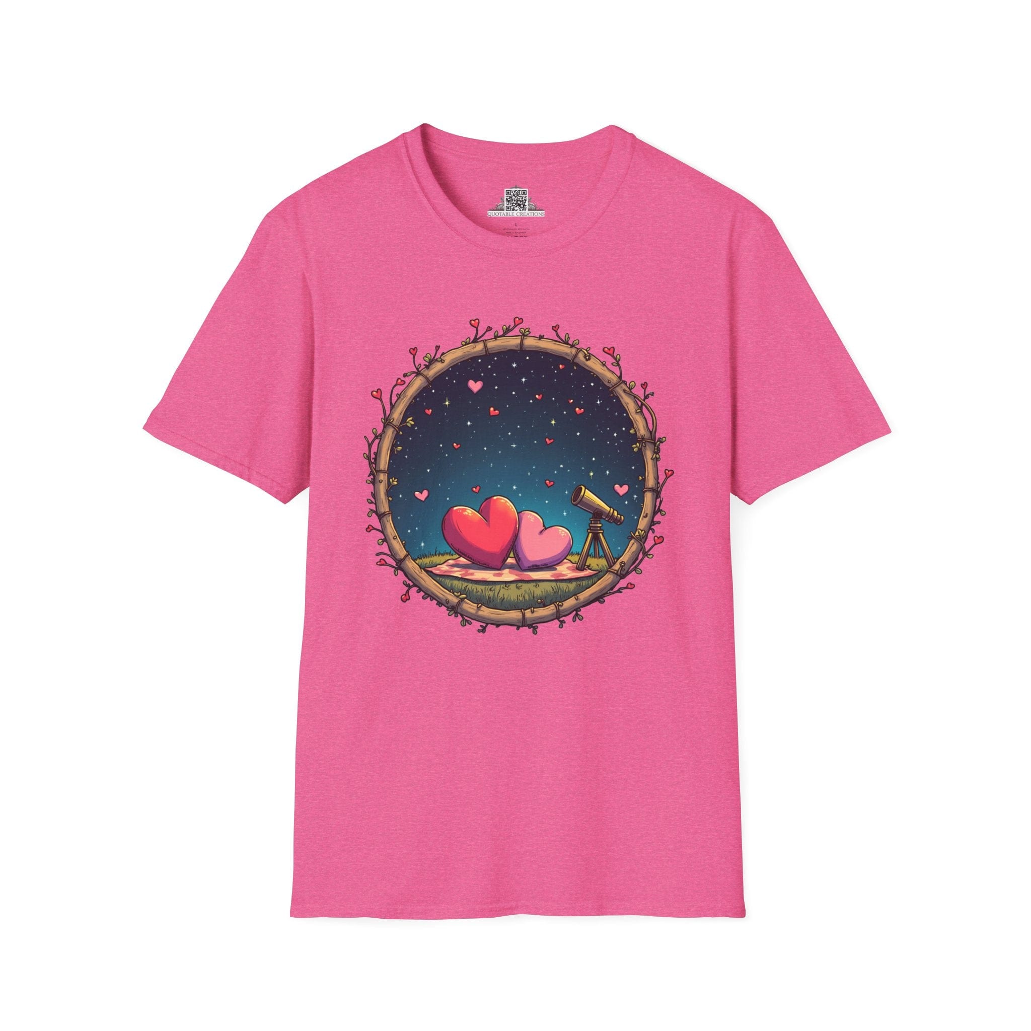 Printify T-Shirt S / Heather Heliconia Astrological Love - Love & Fun T-Shirt