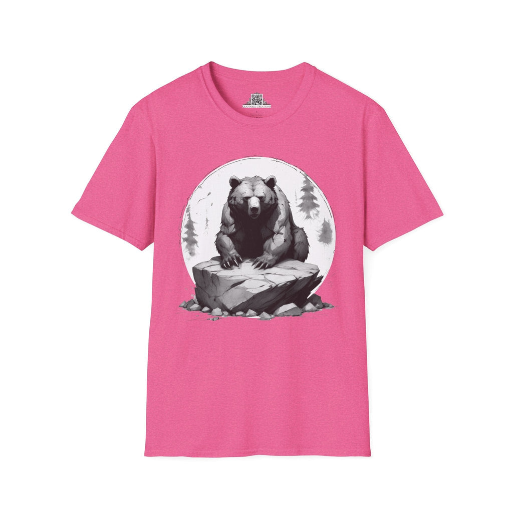 Printify T-Shirt S / Heather Heliconia Bear Wild Motivation - Softstyle T-Shirt
