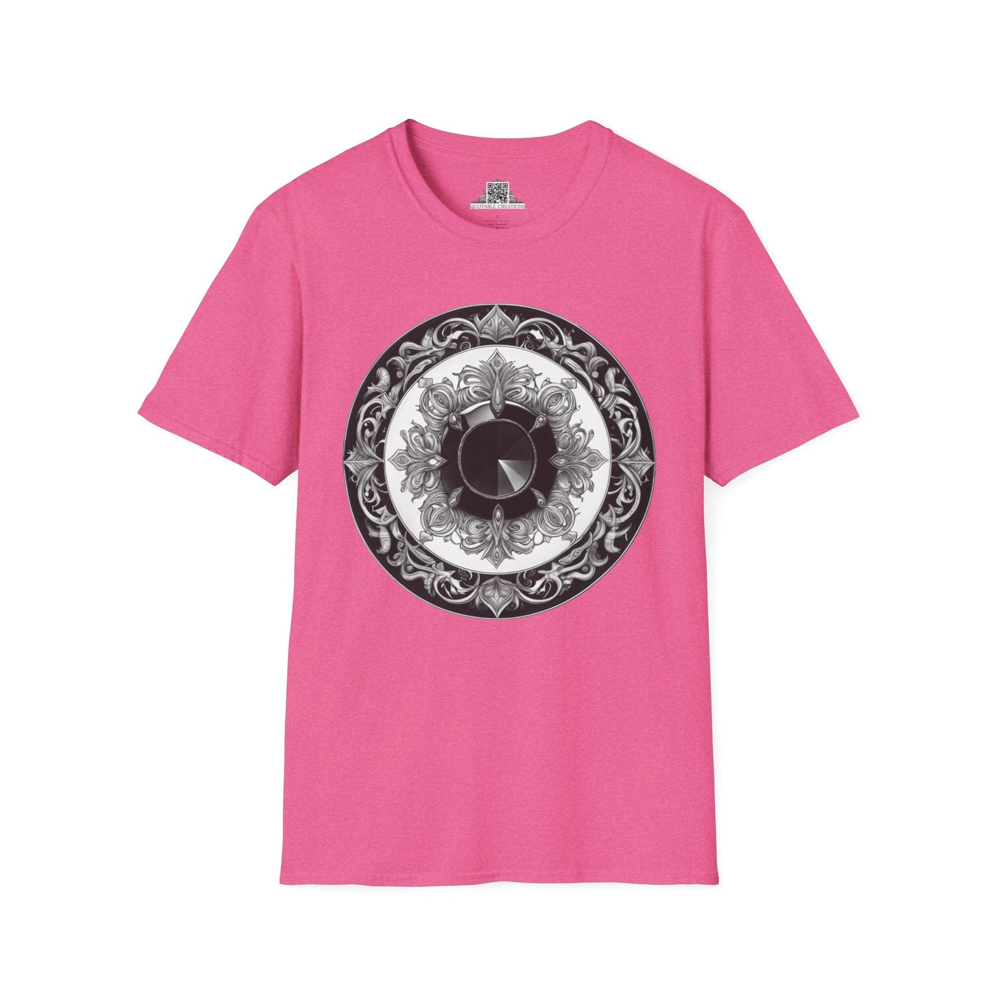 Printify T-Shirt S / Heather Heliconia Black Tourmaline - Crystals & Gemstones T-Shirt