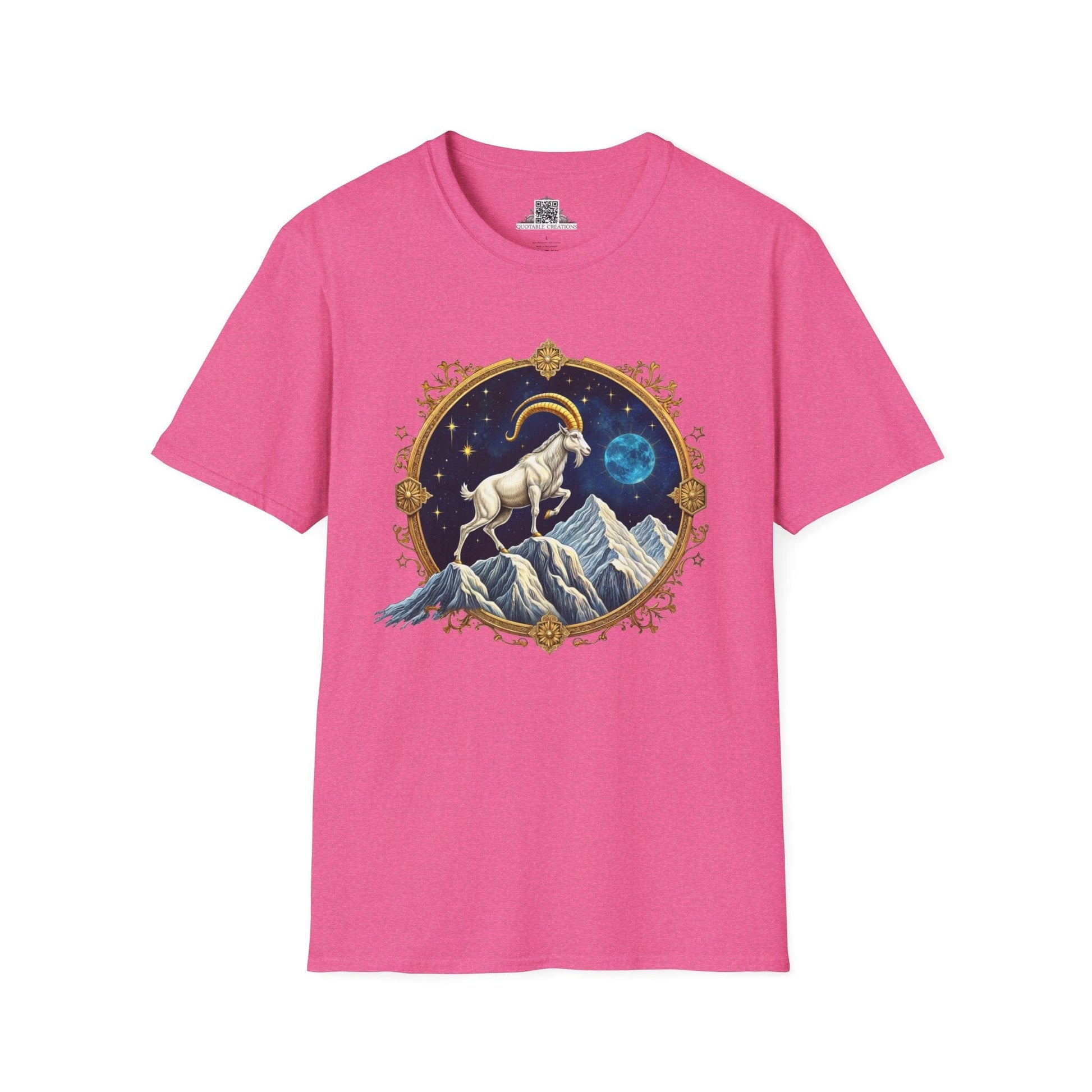Printify T-Shirt S / Heather Heliconia Capricorn Zodiac Astrology - T-Shirt