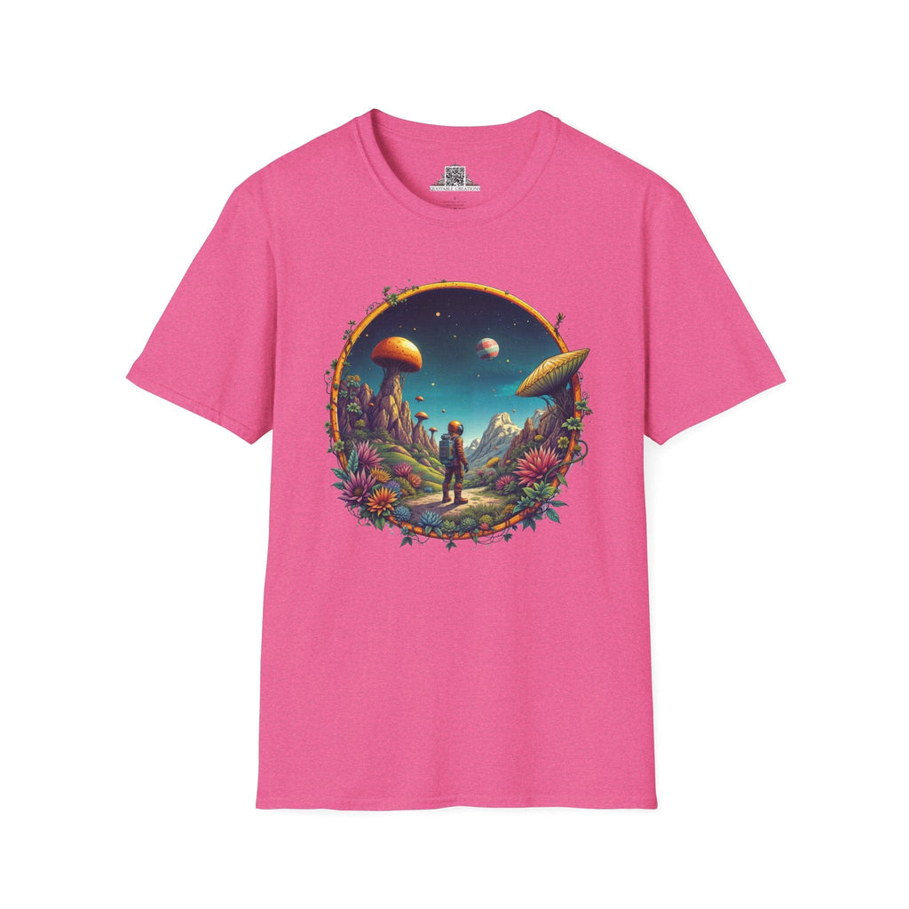 Printify T-Shirt S / Heather Heliconia Cosmic Explorer UFO & Cosmic - T-Shirt