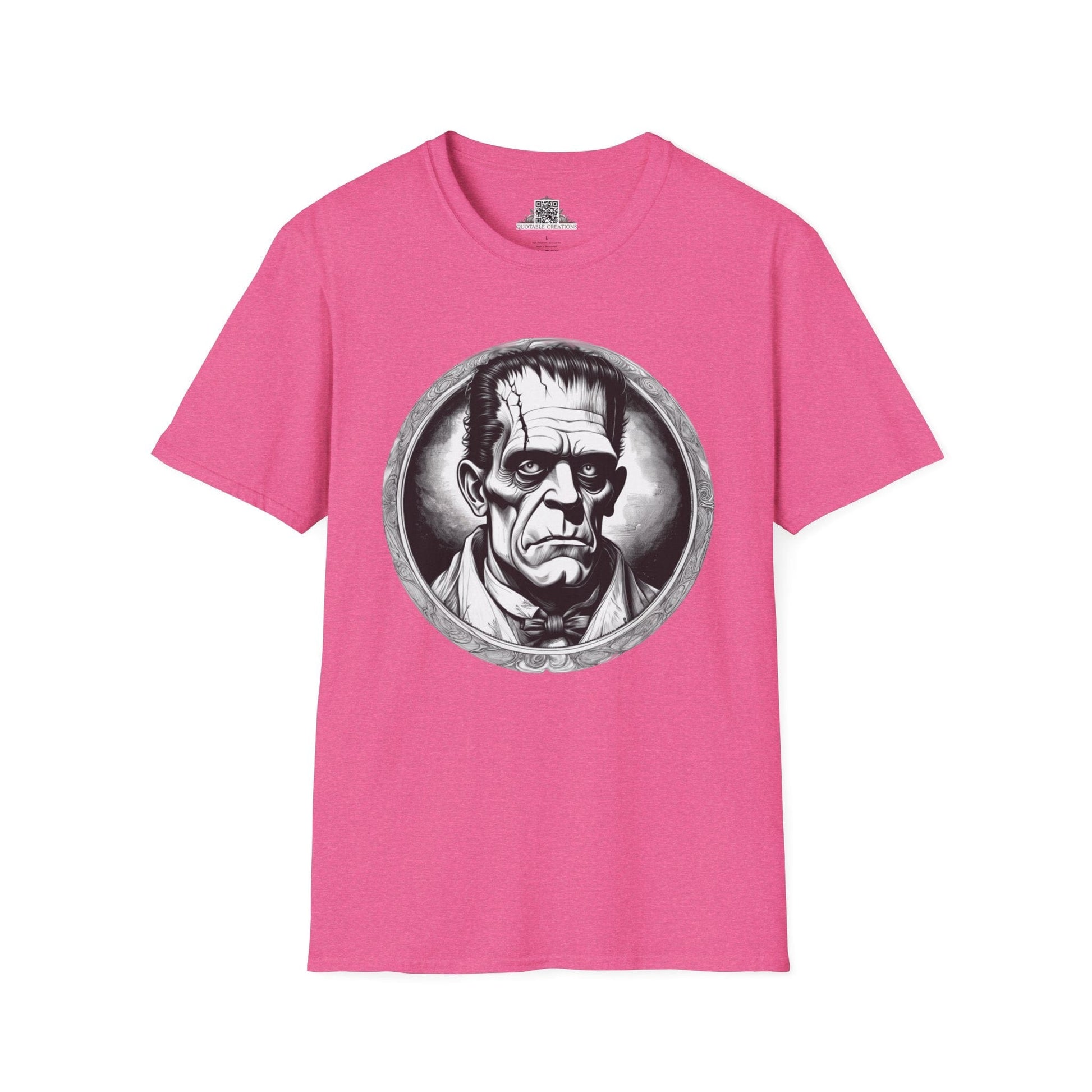 Printify T-Shirt S / Heather Heliconia Frankenstein Mysteries & Monsters T-Shirt