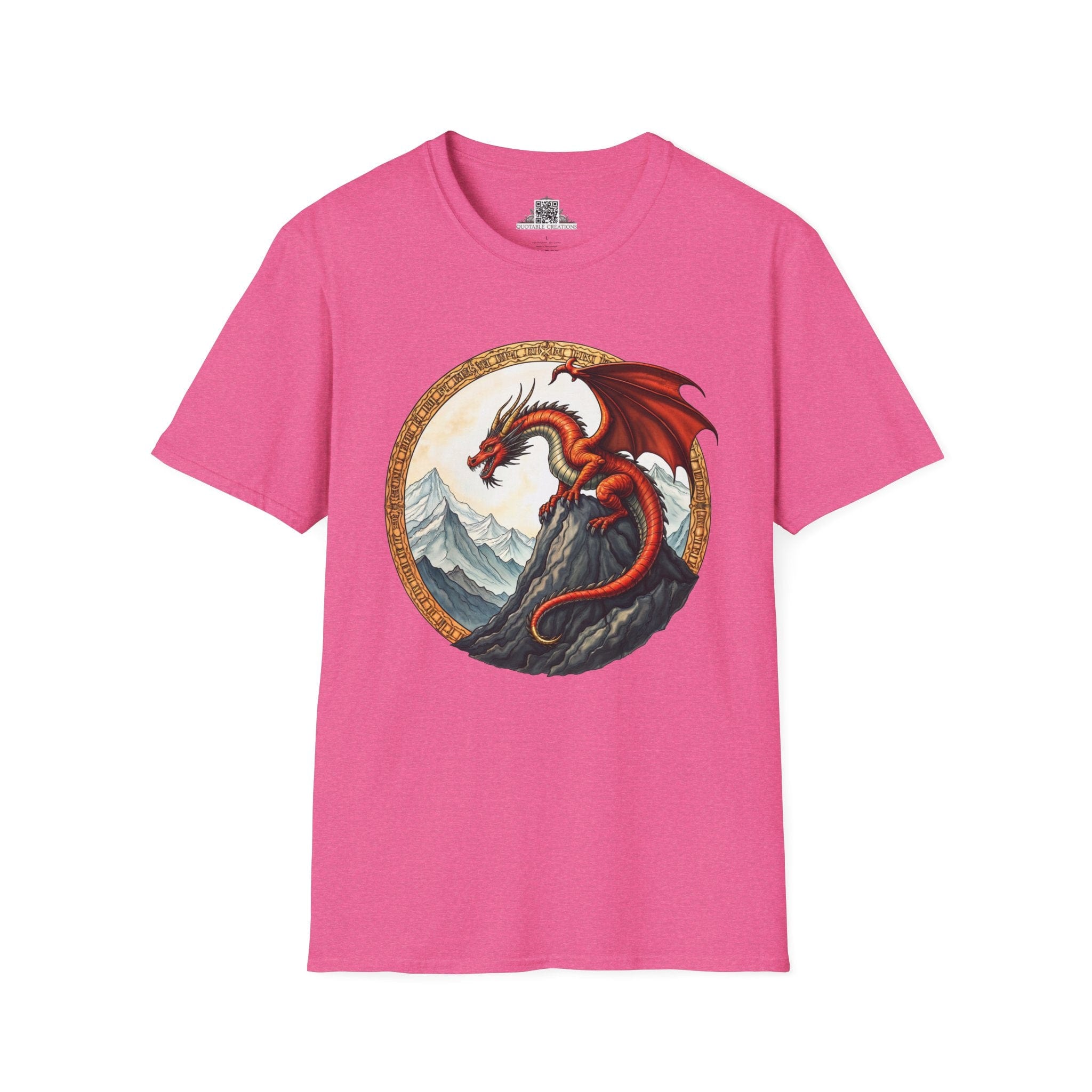 Printify T-Shirt S / Heather Heliconia Frostfire - Dragons & Magic T-Shirt