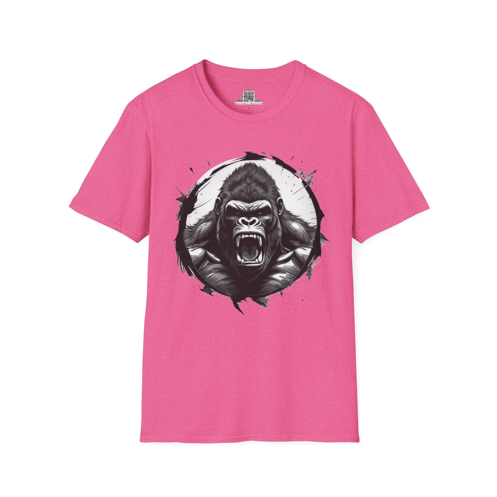 Printify T-Shirt S / Heather Heliconia Gorilla Wild Motivation - T-Shirt