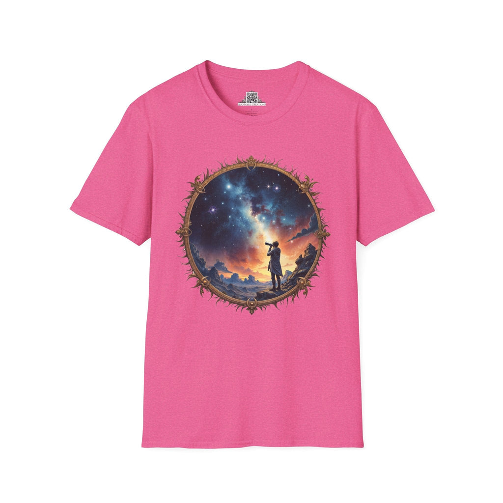 Printify T-Shirt S / Heather Heliconia I Choose to Believe UFO & Cosmic - T-Shirt