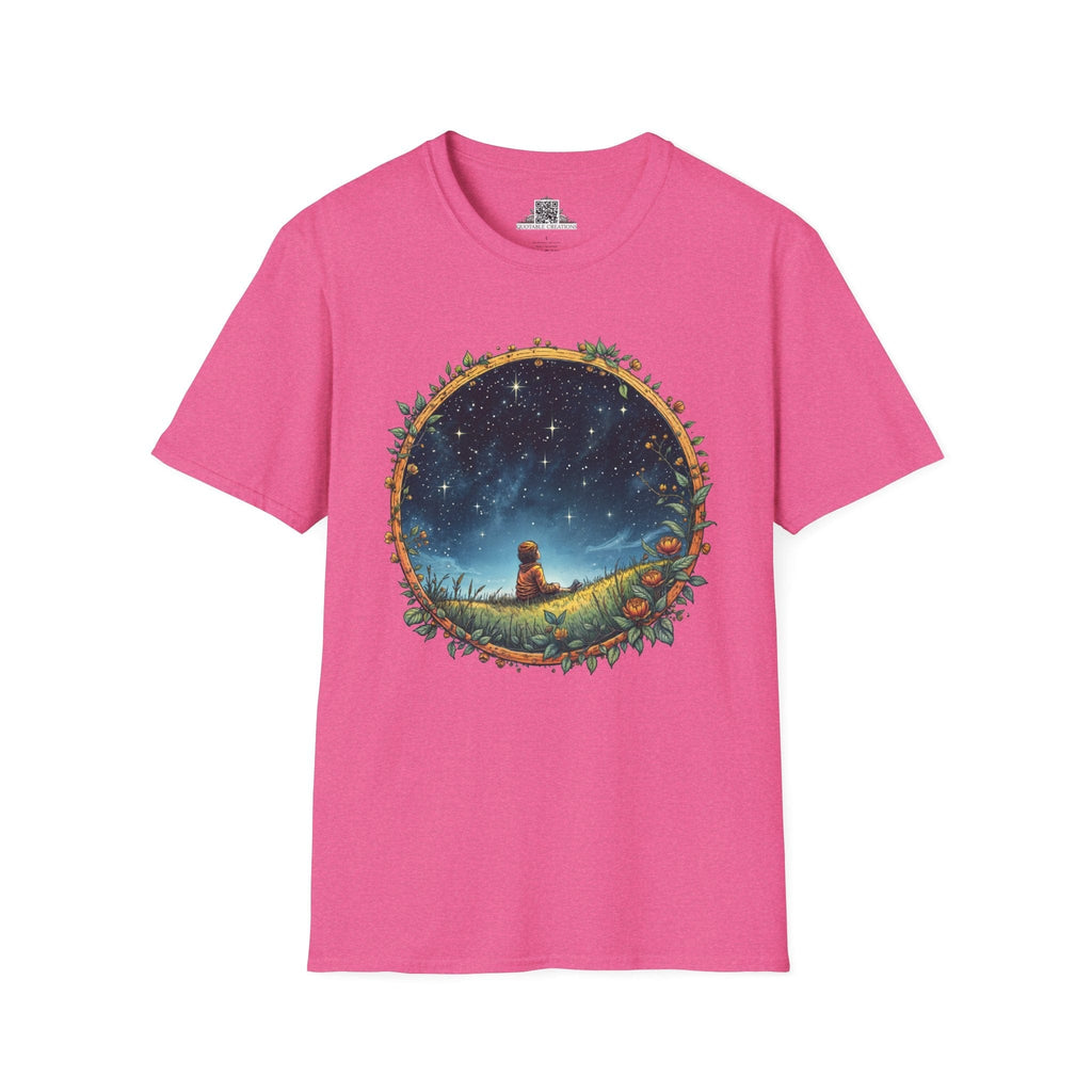 Printify T-Shirt S / Heather Heliconia Keep Your Eyes on the Skies UFO & Cosmic - T-Shirt