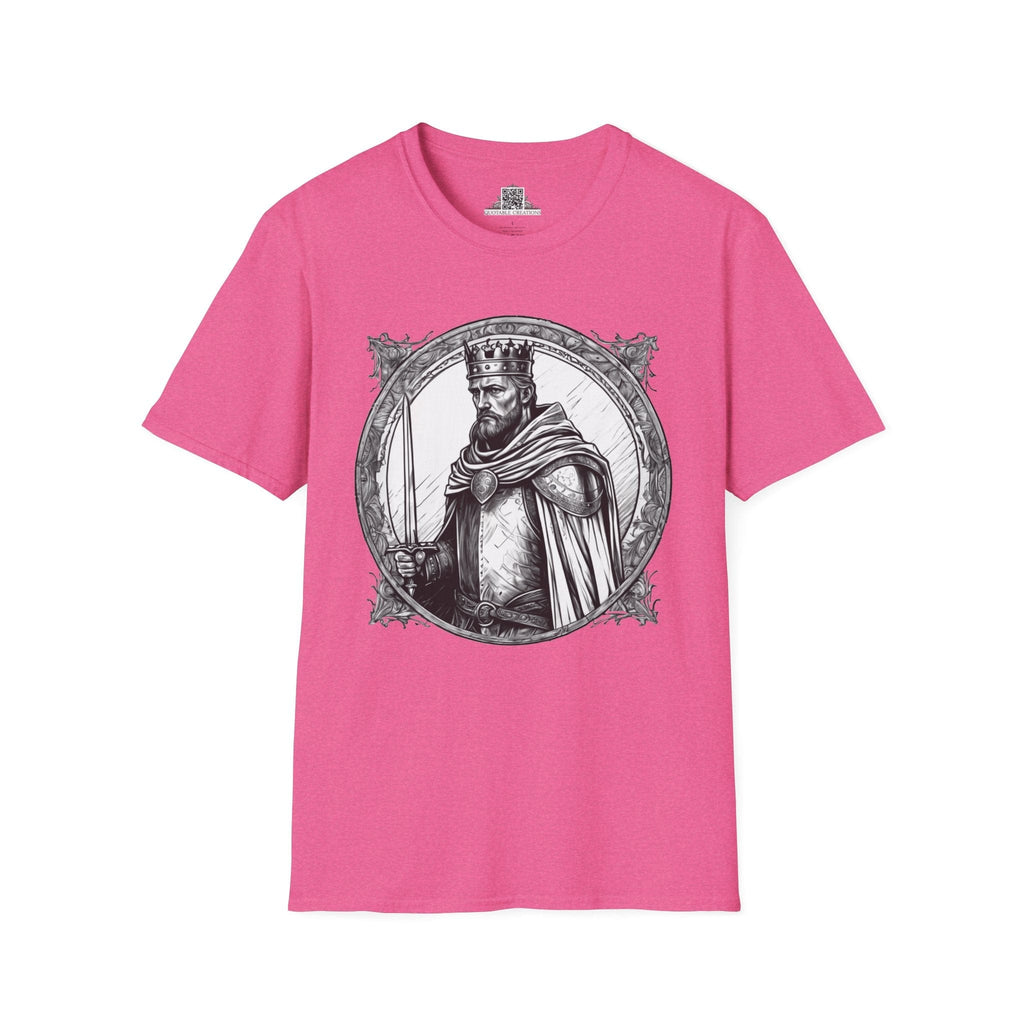 Printify T-Shirt S / Heather Heliconia King Arthur Heroes & Quests - T-Shirt