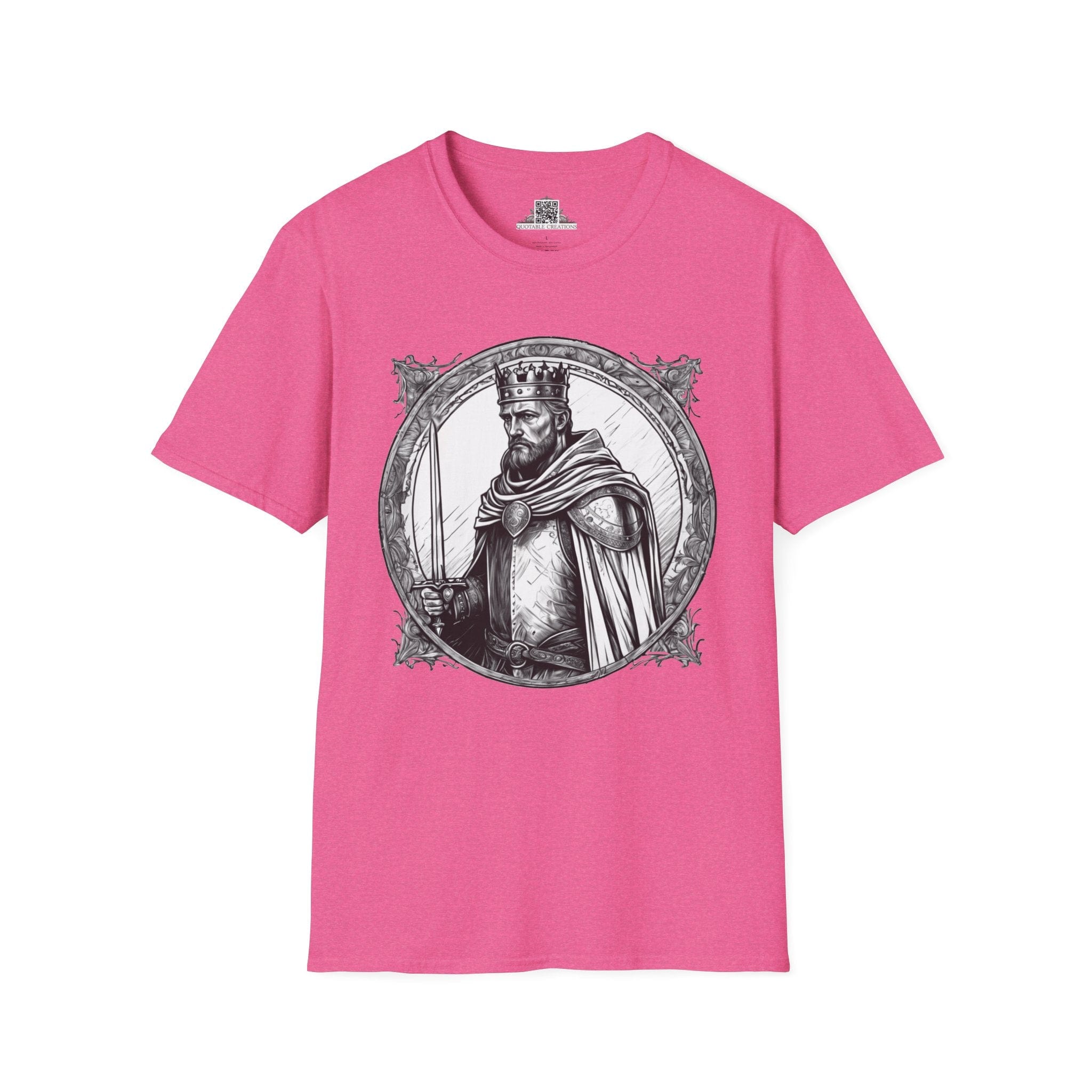 Printify T-Shirt S / Heather Heliconia King Arthur Heroes & Quests - T-Shirt