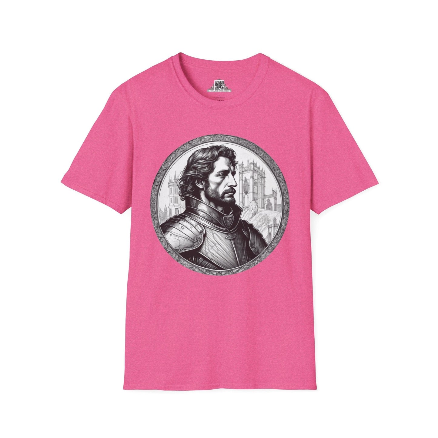 Printify T-Shirt S / Heather Heliconia Lancelot - Heroes & Quests T-Shirt