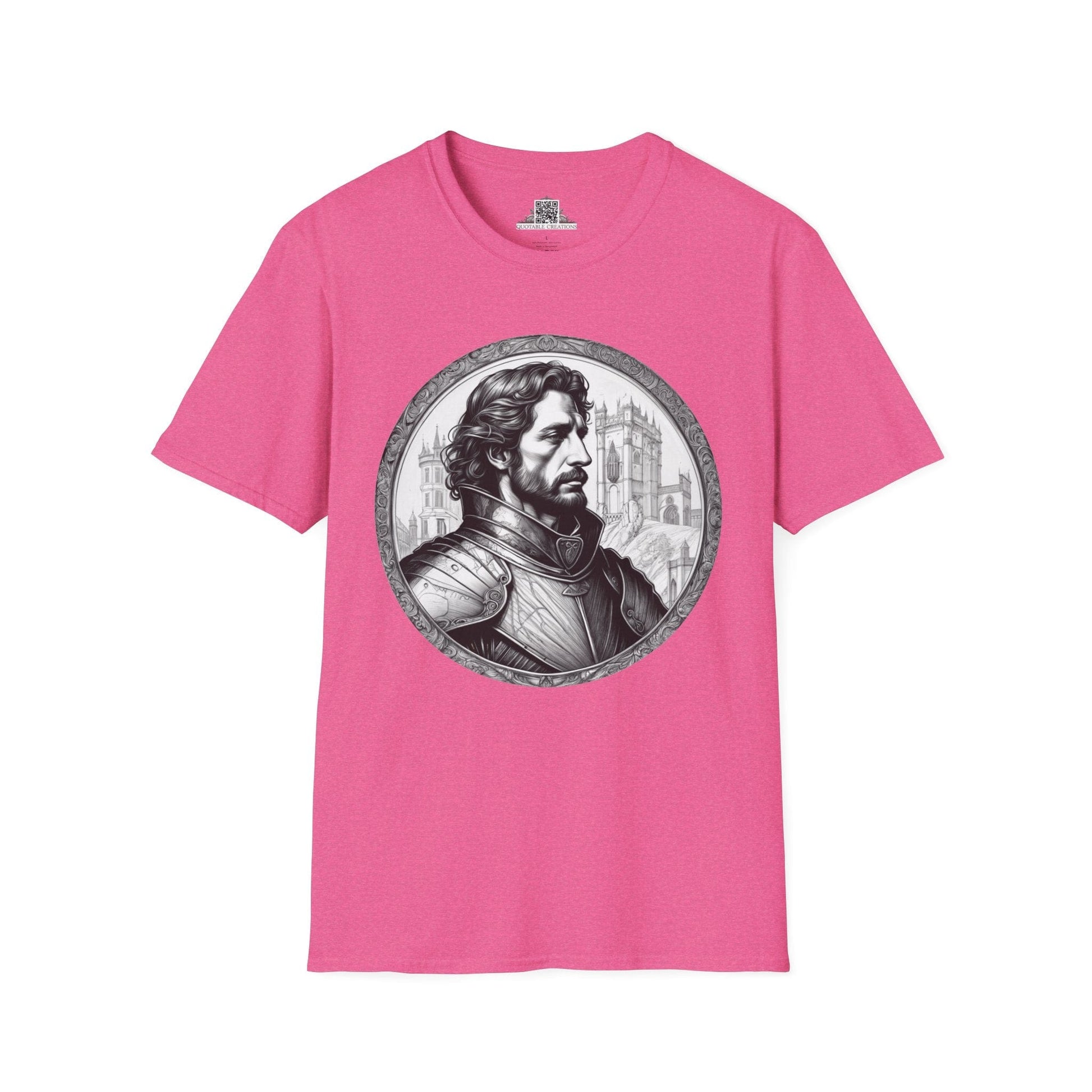 Printify T-Shirt S / Heather Heliconia Lancelot - Heroes & Quests T-Shirt