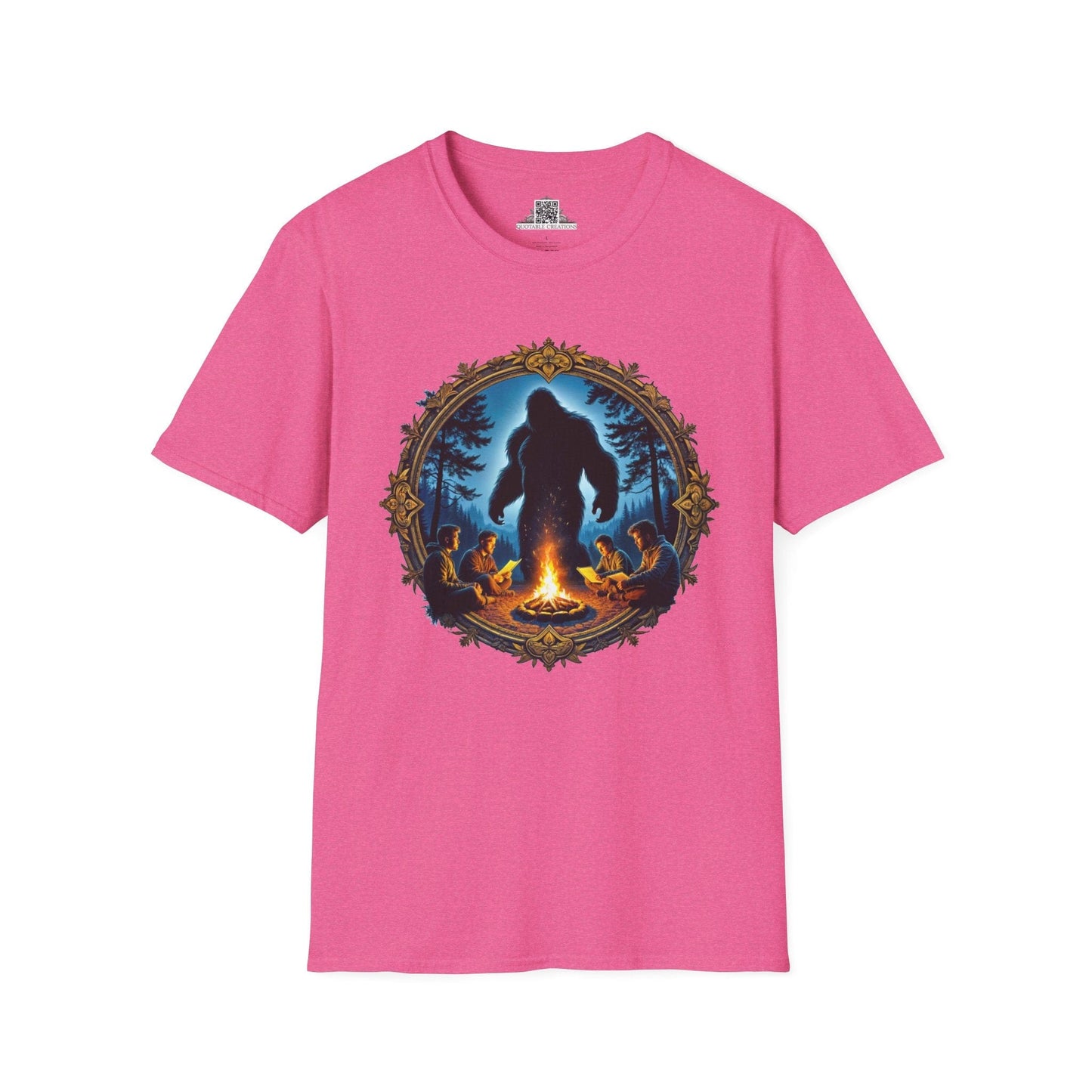 Printify T-Shirt S / Heather Heliconia Legends Never Sleep - Bigfoot & Legends T-Shirt