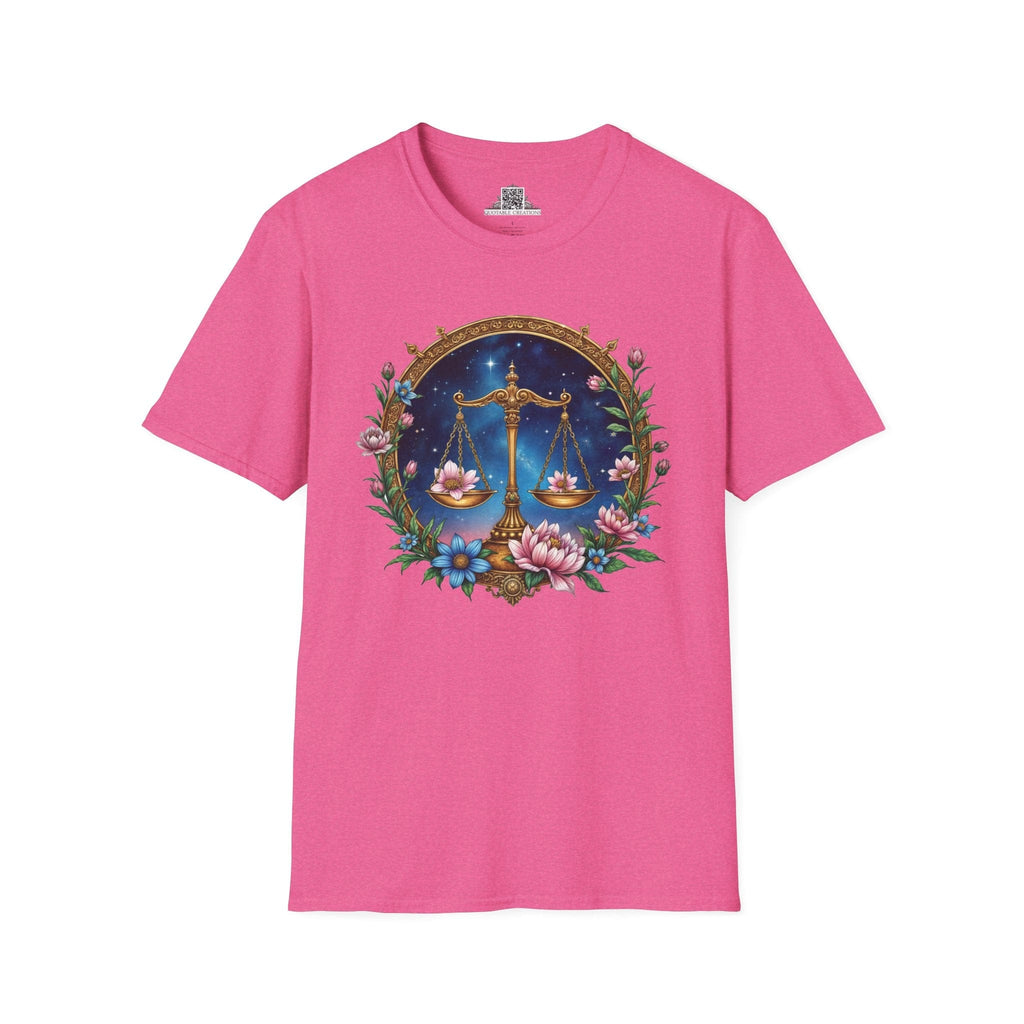 Printify T-Shirt S / Heather Heliconia Libra Zodiac & Astrology - T-Shirt