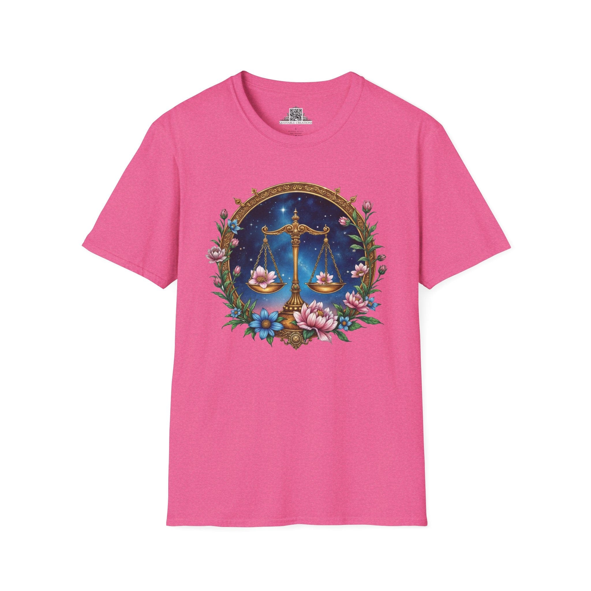 Printify T-Shirt S / Heather Heliconia Libra Zodiac & Astrology - T-Shirt