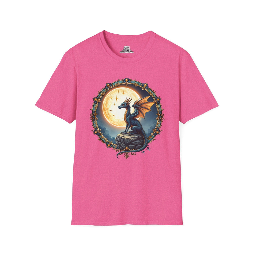 Printify T-Shirt S / Heather Heliconia Lunar Ember - Dragons & Magic T-Shirt