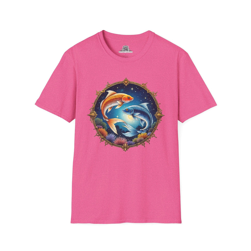 Printify T-Shirt S / Heather Heliconia Pisces Zodiac Astrology - T-Shirt
