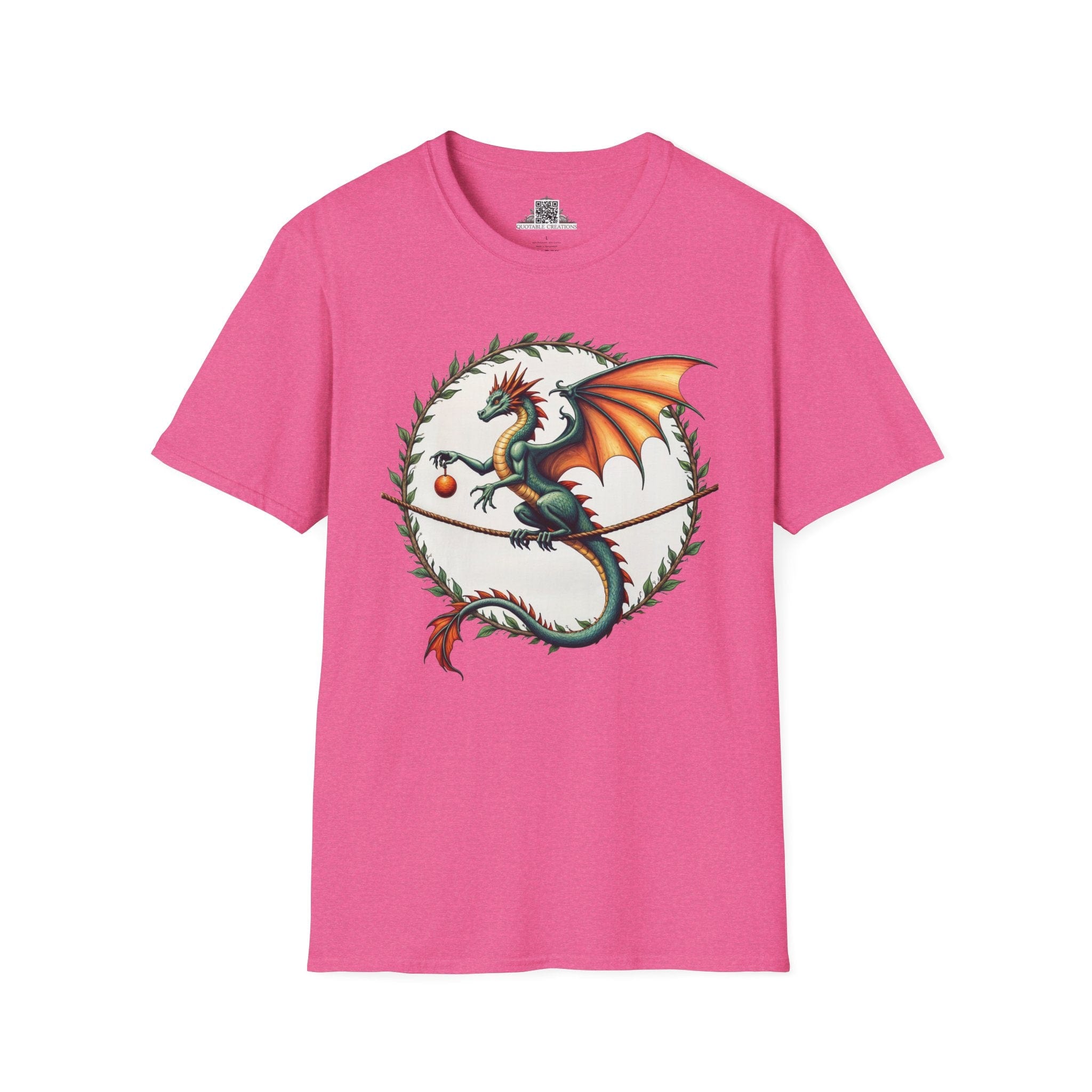 Printify T-Shirt S / Heather Heliconia Pixieweave - Dragons & Magic T-Shirt