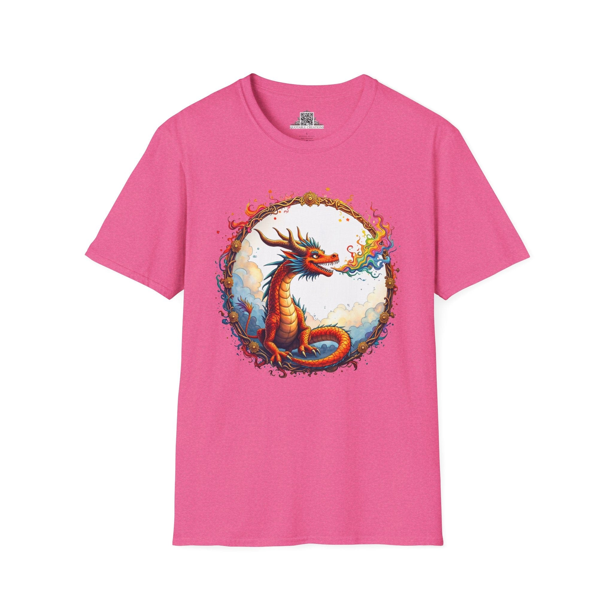 Printify T-Shirt S / Heather Heliconia Prismfire - Dragons & Magic T-Shirt