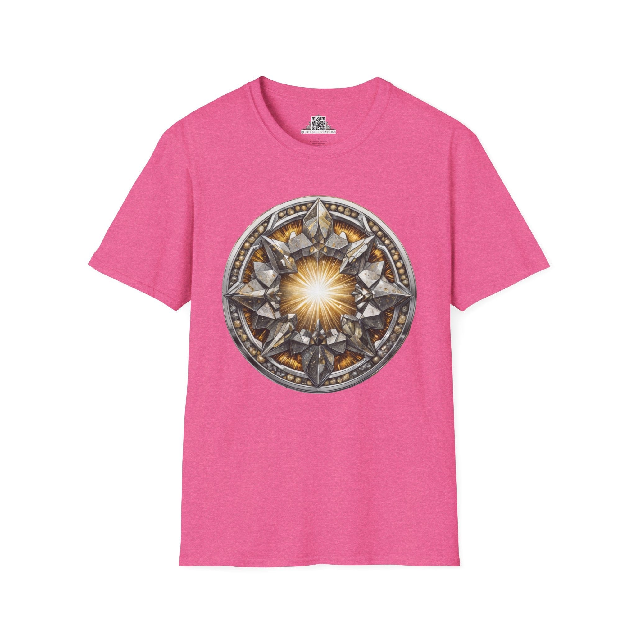 Printify T-Shirt S / Heather Heliconia Pyrite Crystals Gemstones - T-Shirt