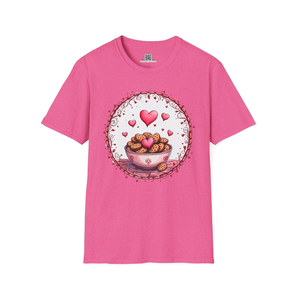 Printify T-Shirt S / Heather Heliconia Recipe for Love Cookies - Love & Fun T-Shirt