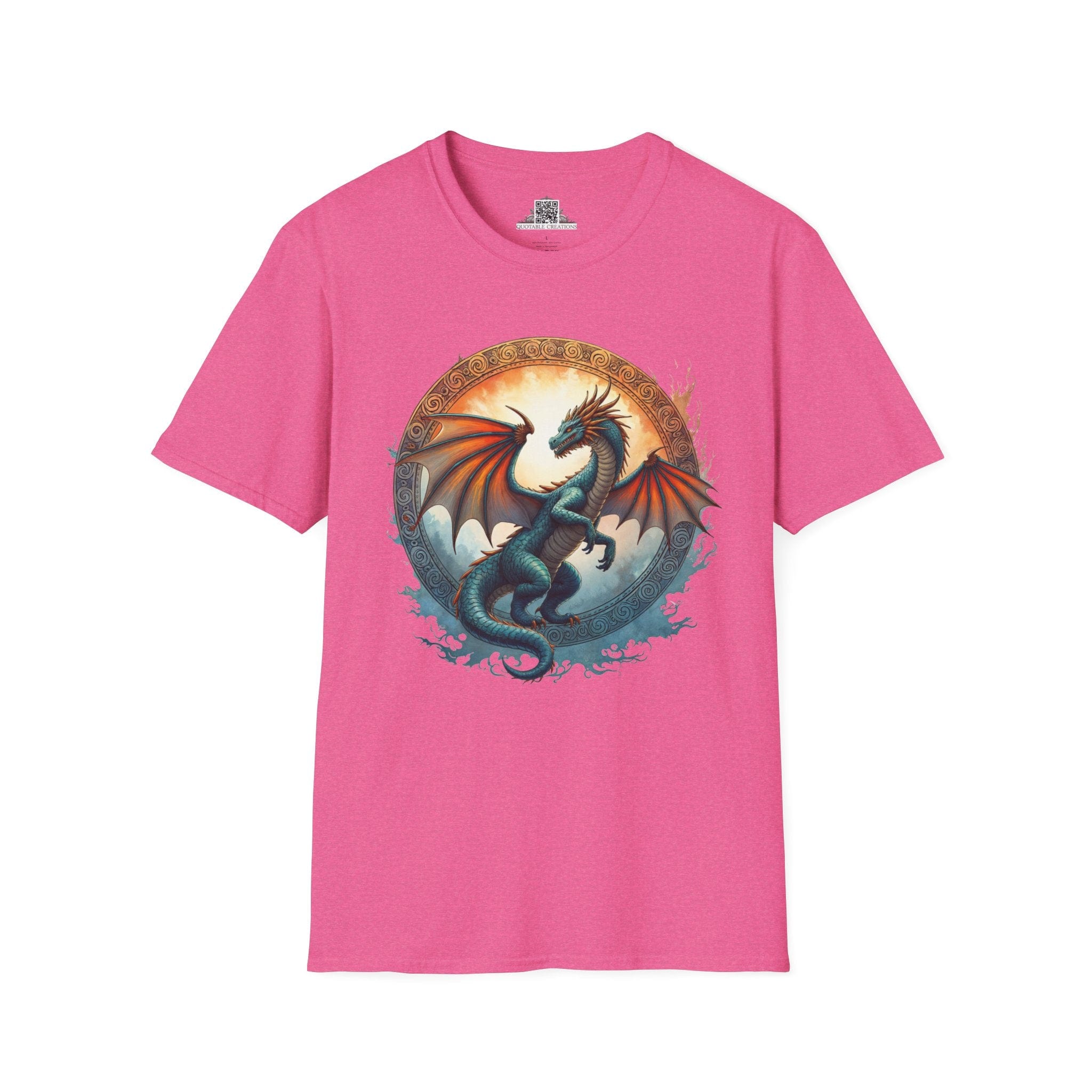 Printify T-Shirt S / Heather Heliconia Skyfire - Dragons & Magic T-Shirt