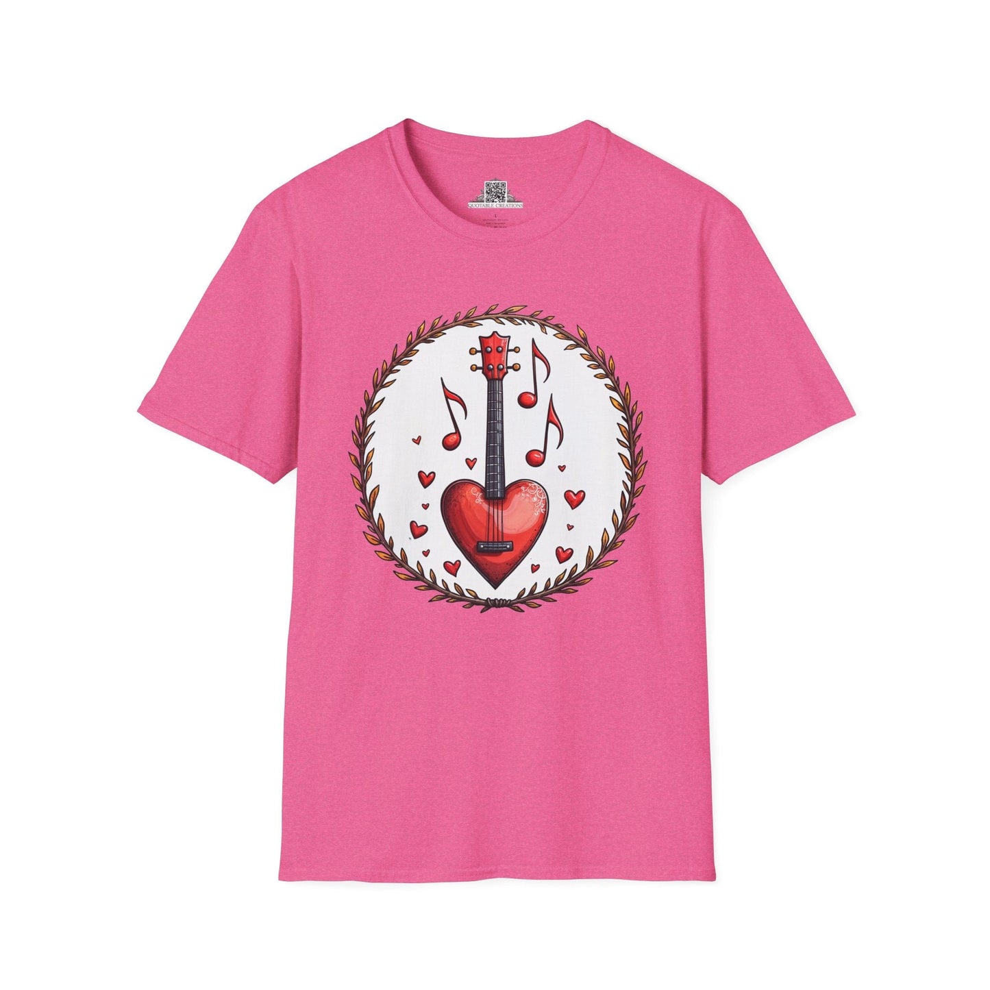 Printify T-Shirt S / Heather Heliconia Sweet Symphony Music - Love & Fun T-Shirt