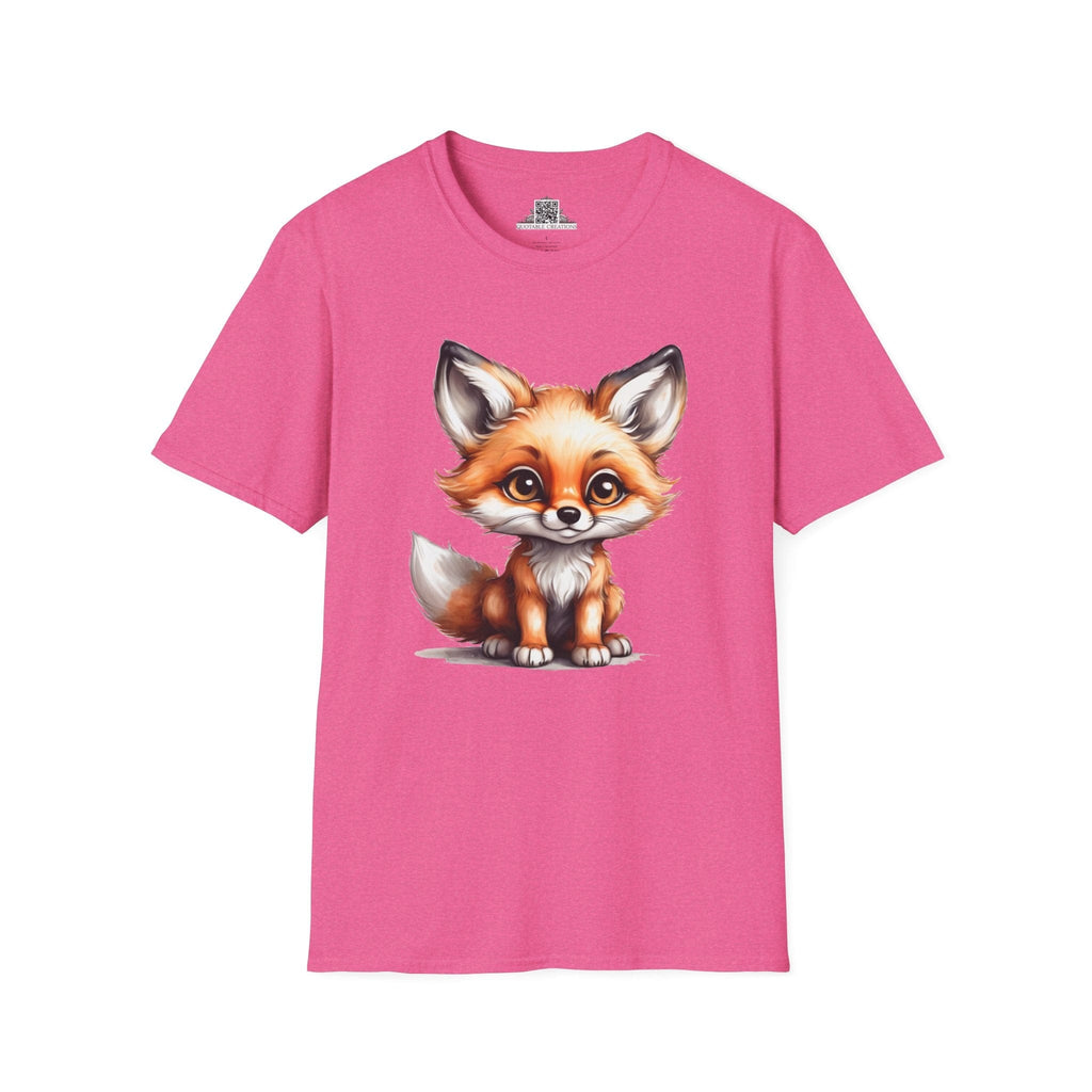 Printify T-Shirt S / Heather Heliconia T-Shirt - Baby Fox - Hyper Cute