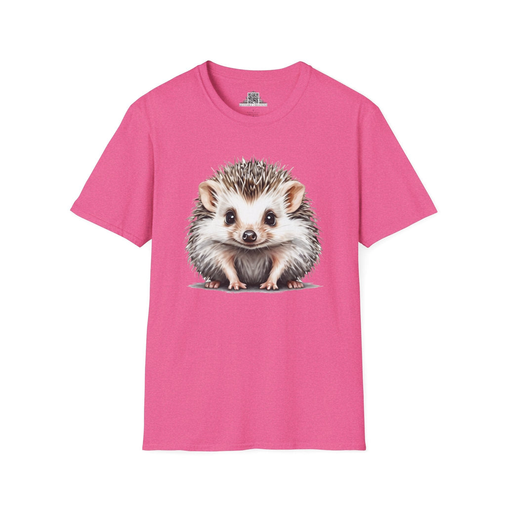 Printify T-Shirt S / Heather Heliconia T-Shirt - Baby Hedgehog - Hyper Cute