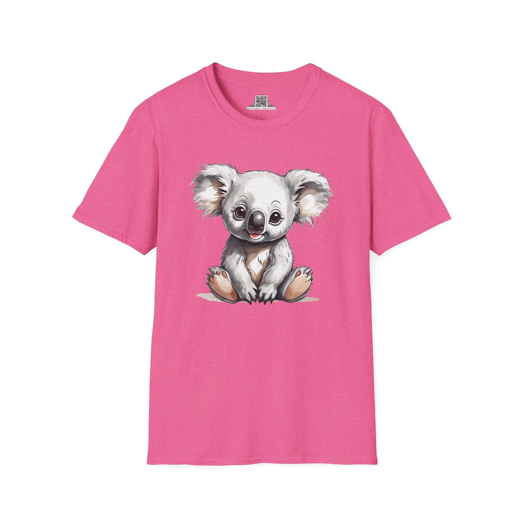 Printify T-Shirt S / Heather Heliconia T-Shirt - Baby Koala - Hyper Cute
