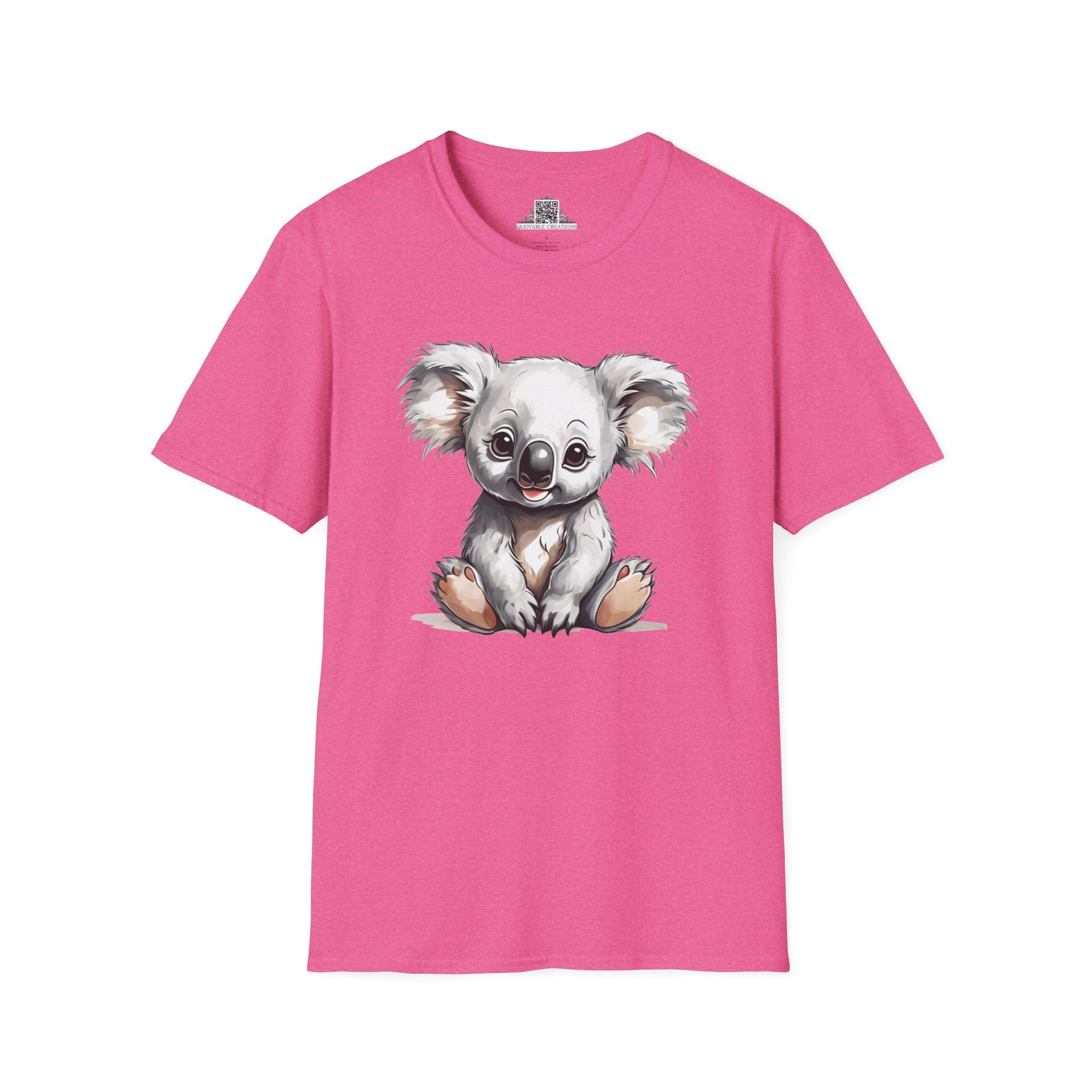 Printify T-Shirt S / Heather Heliconia T-Shirt - Baby Koala - Hyper Cute