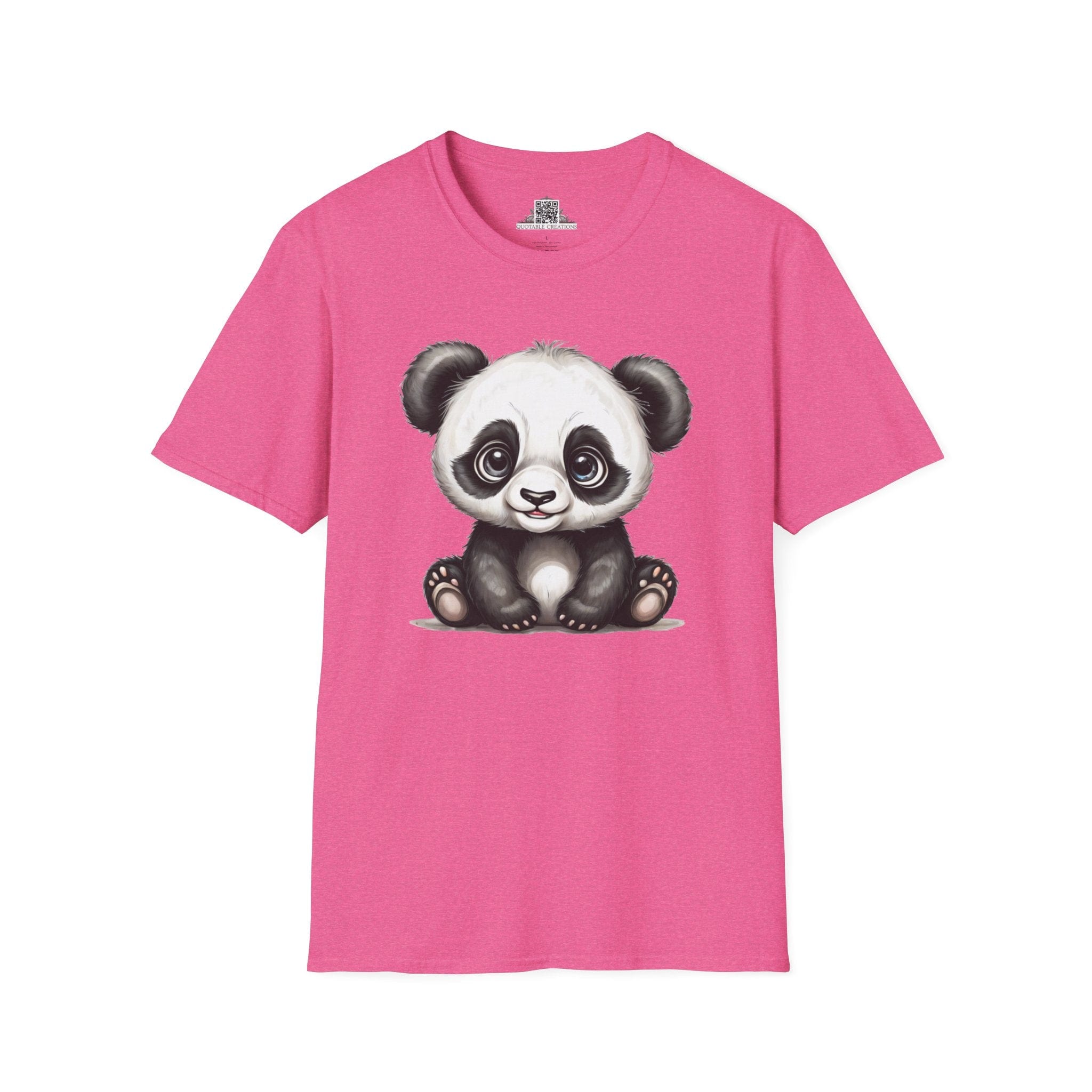 Printify T-Shirt S / Heather Heliconia T-Shirt - Baby Panda - Hyper Cute