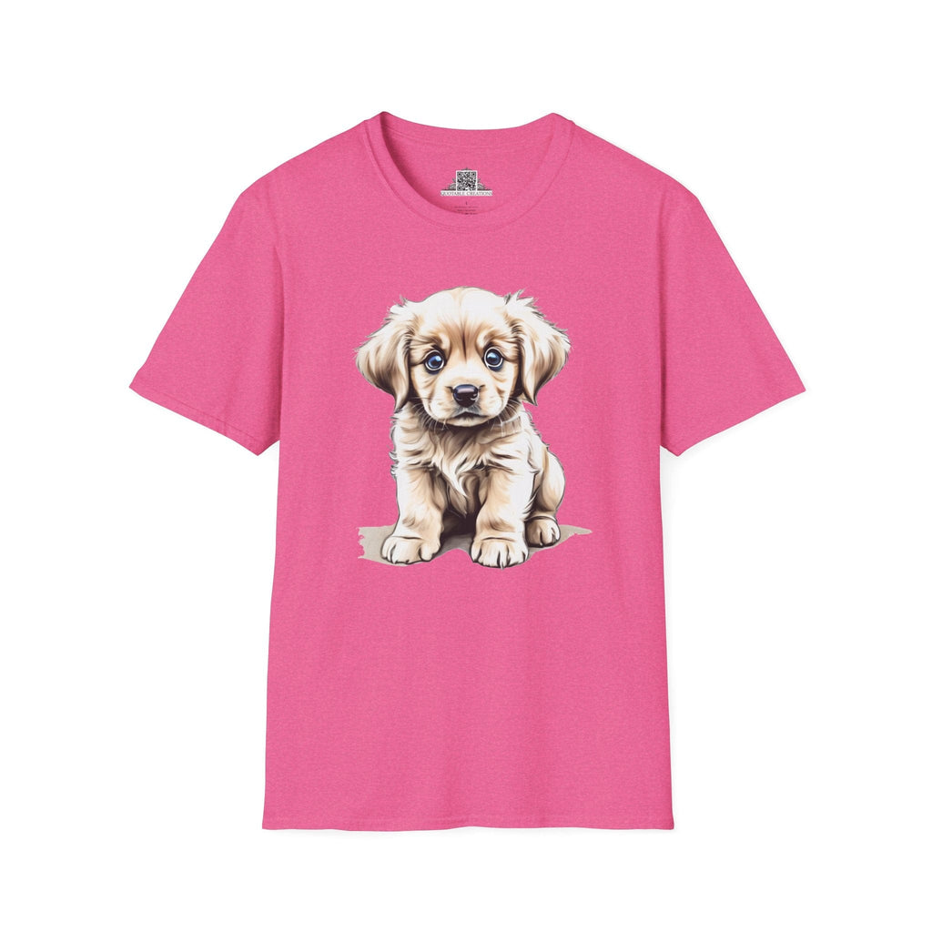 Printify T-Shirt S / Heather Heliconia T-Shirt - Baby Puppy - Hyper Cute