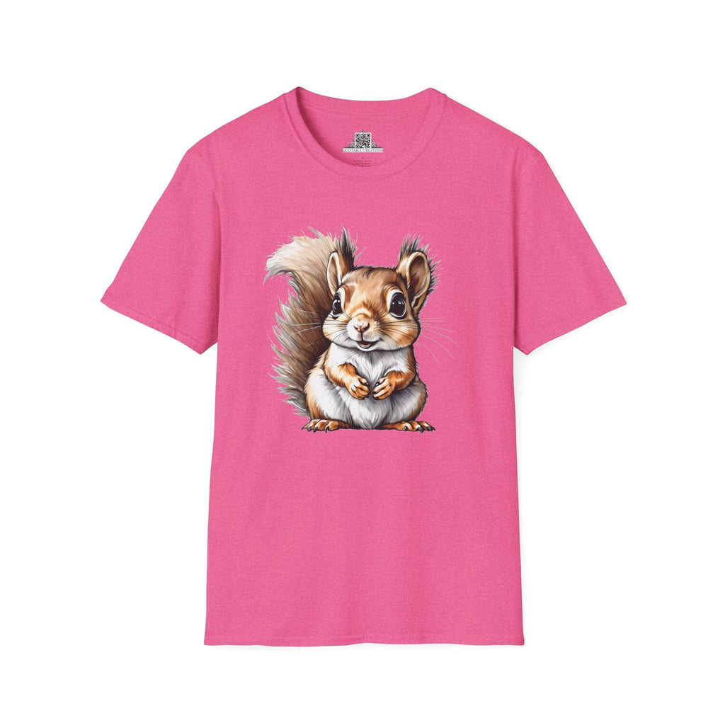 Printify T-Shirt S / Heather Heliconia T-Shirt - Baby Squirrel - Hyper Cute