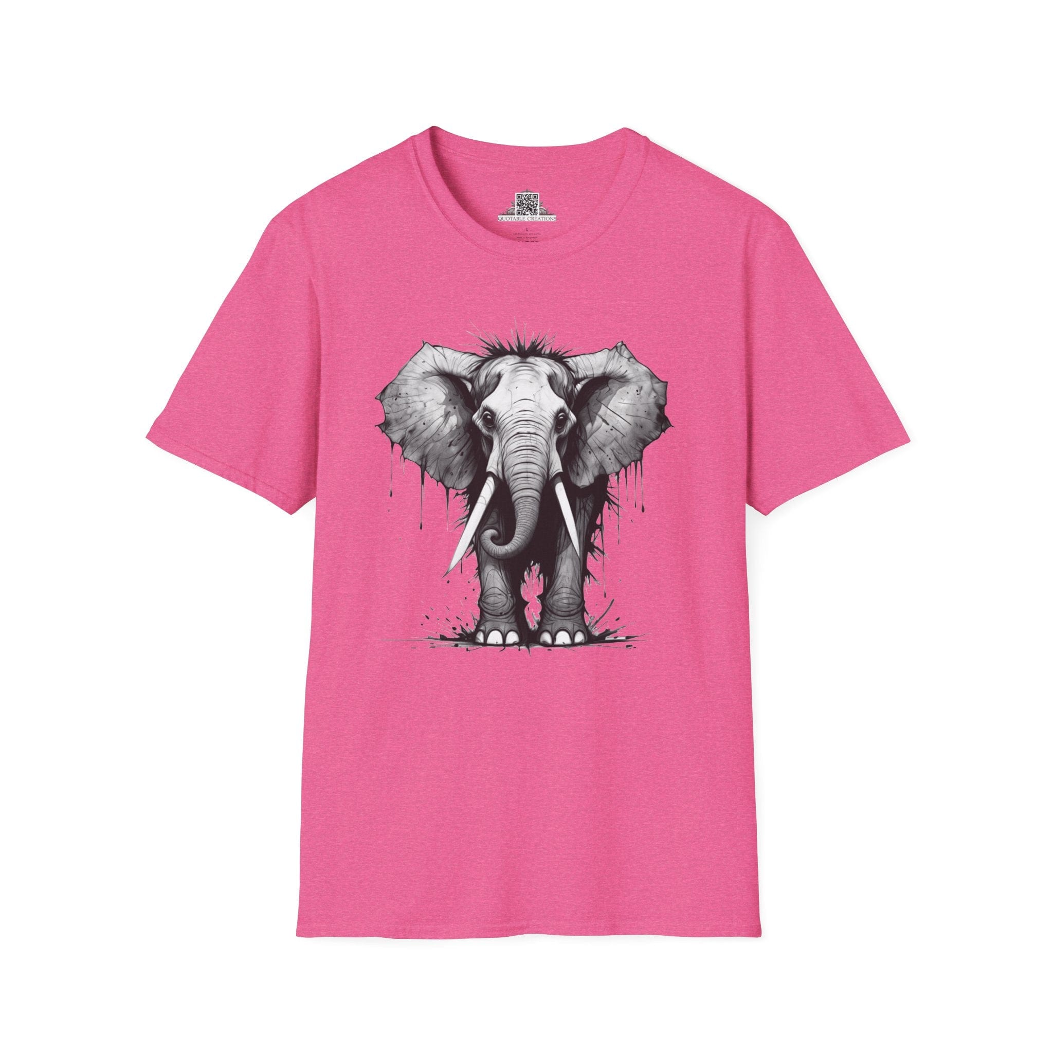 Printify T-Shirt S / Heather Heliconia T-Shirt - I'm Fine Elephant - Everything's Fine
