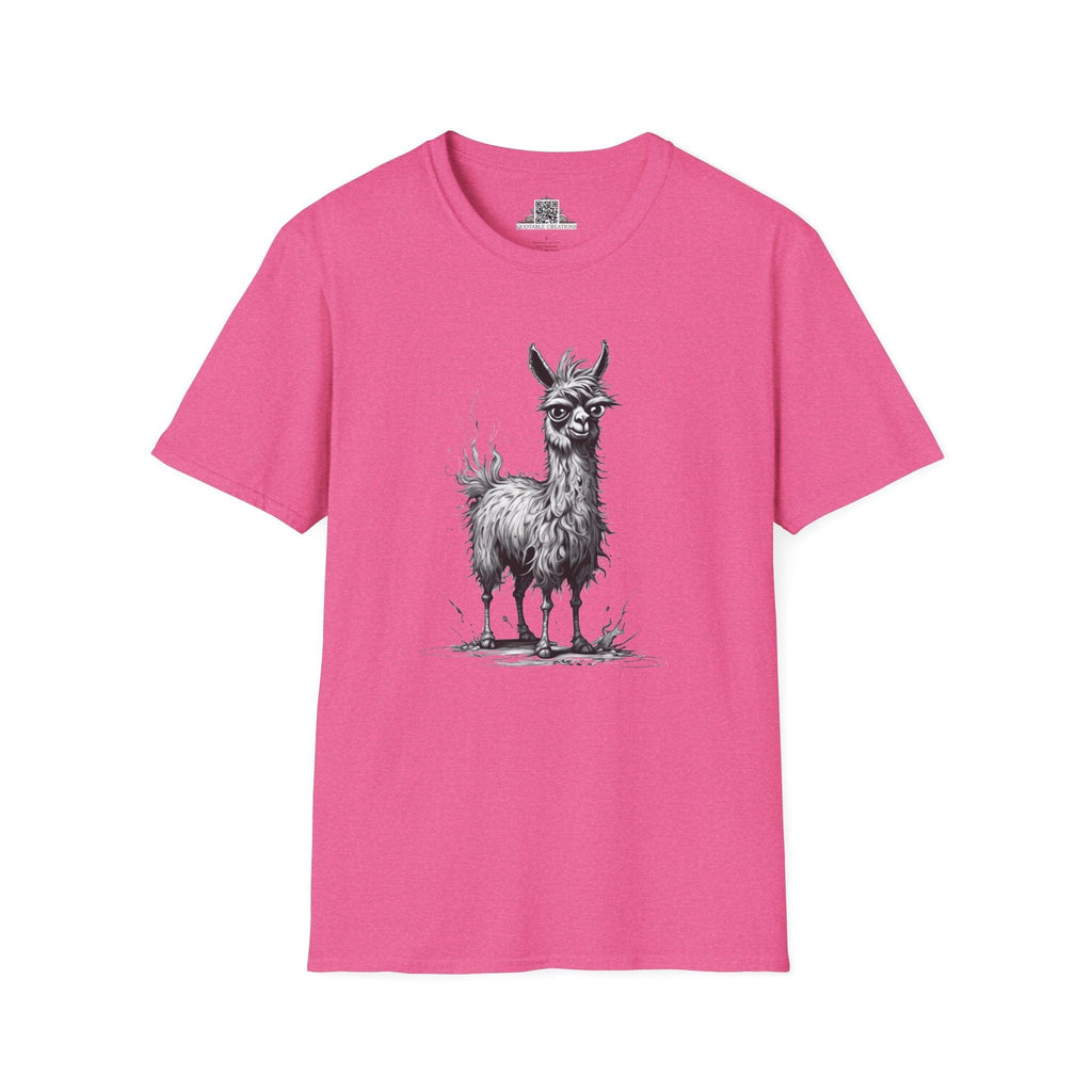 Printify T-Shirt S / Heather Heliconia T-Shirt - I'm Fine Llama- Everything's Fine