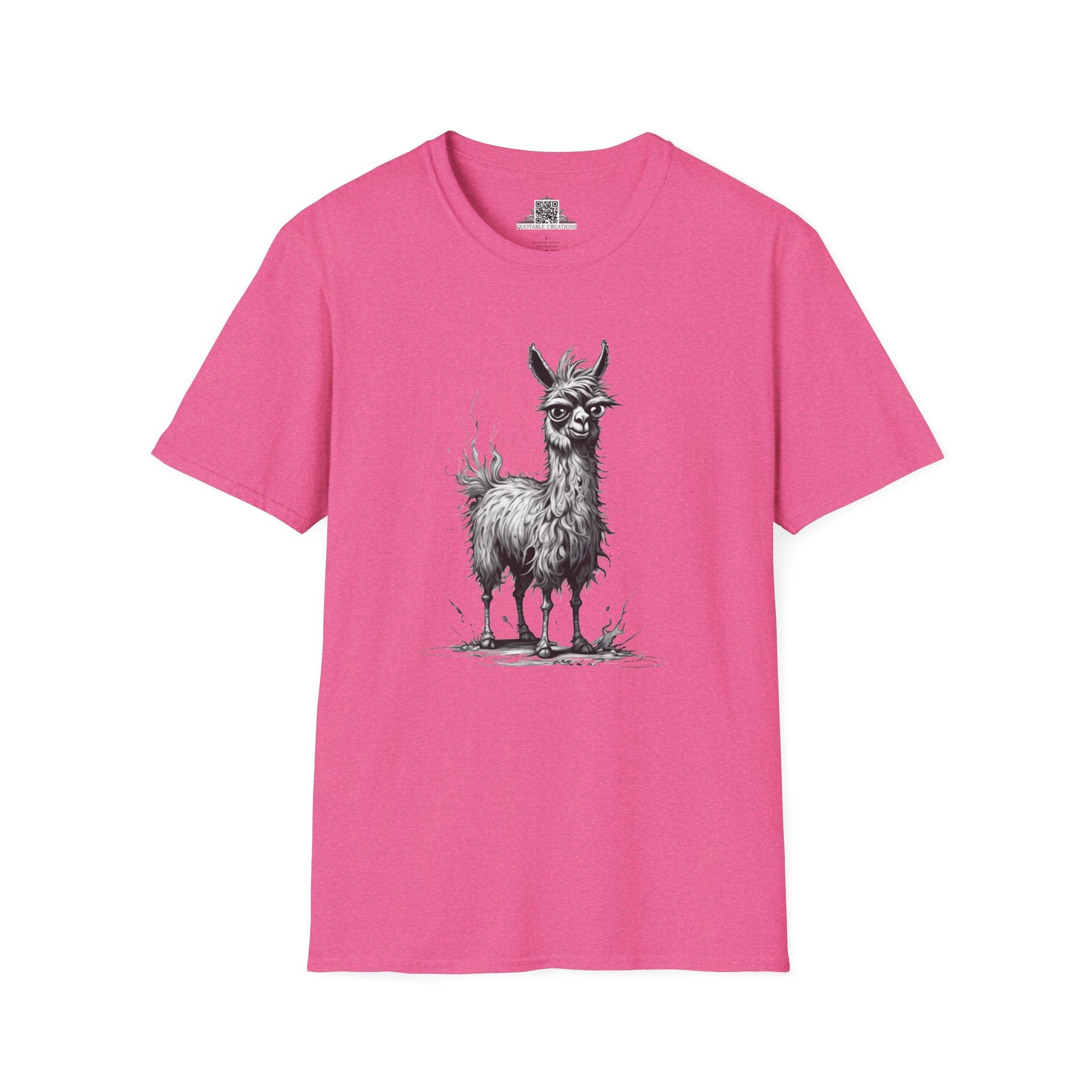 Printify T-Shirt S / Heather Heliconia T-Shirt - I'm Fine Llama- Everything's Fine