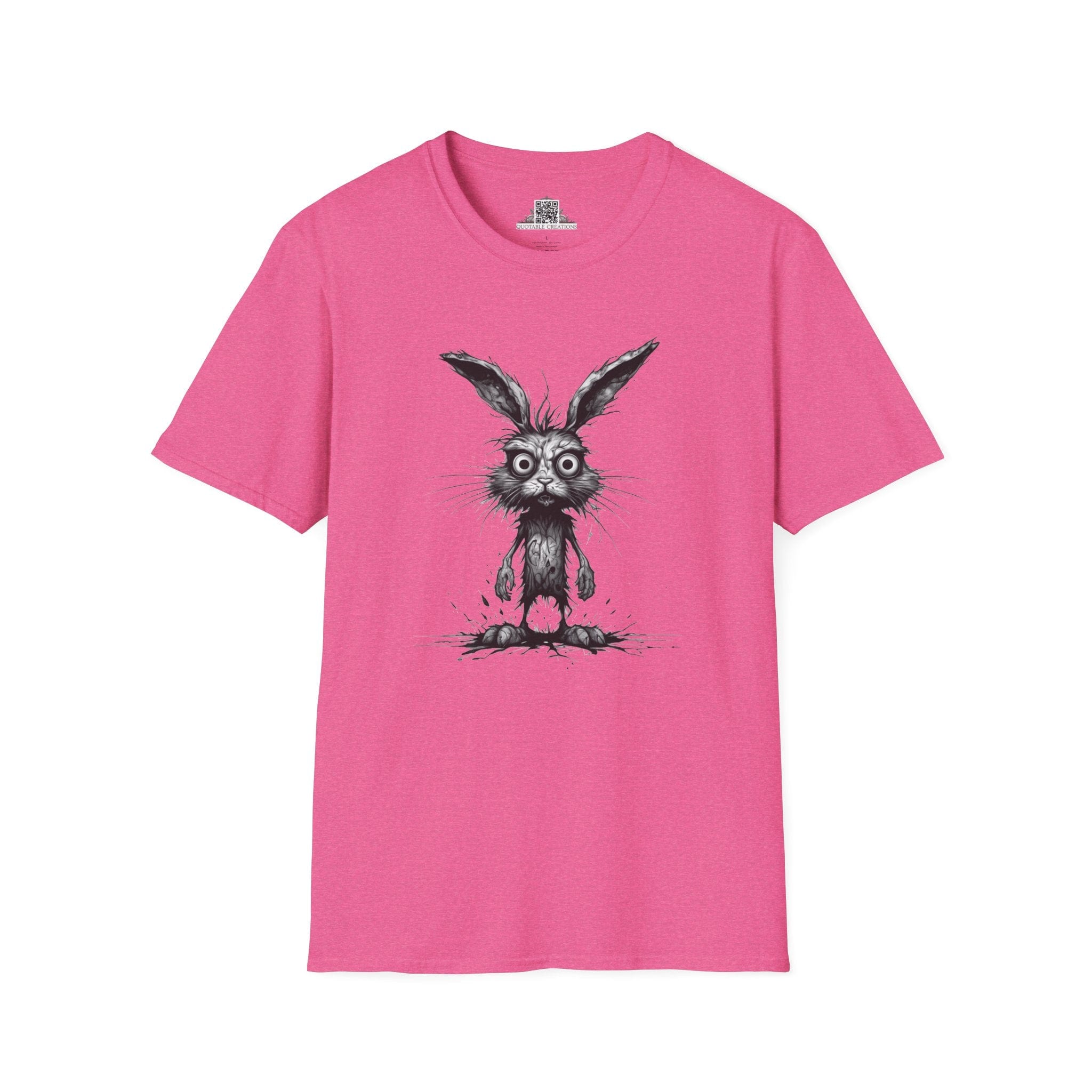Printify T-Shirt S / Heather Heliconia T-Shirt - I'm Fine Rabbit - Everything's Fine