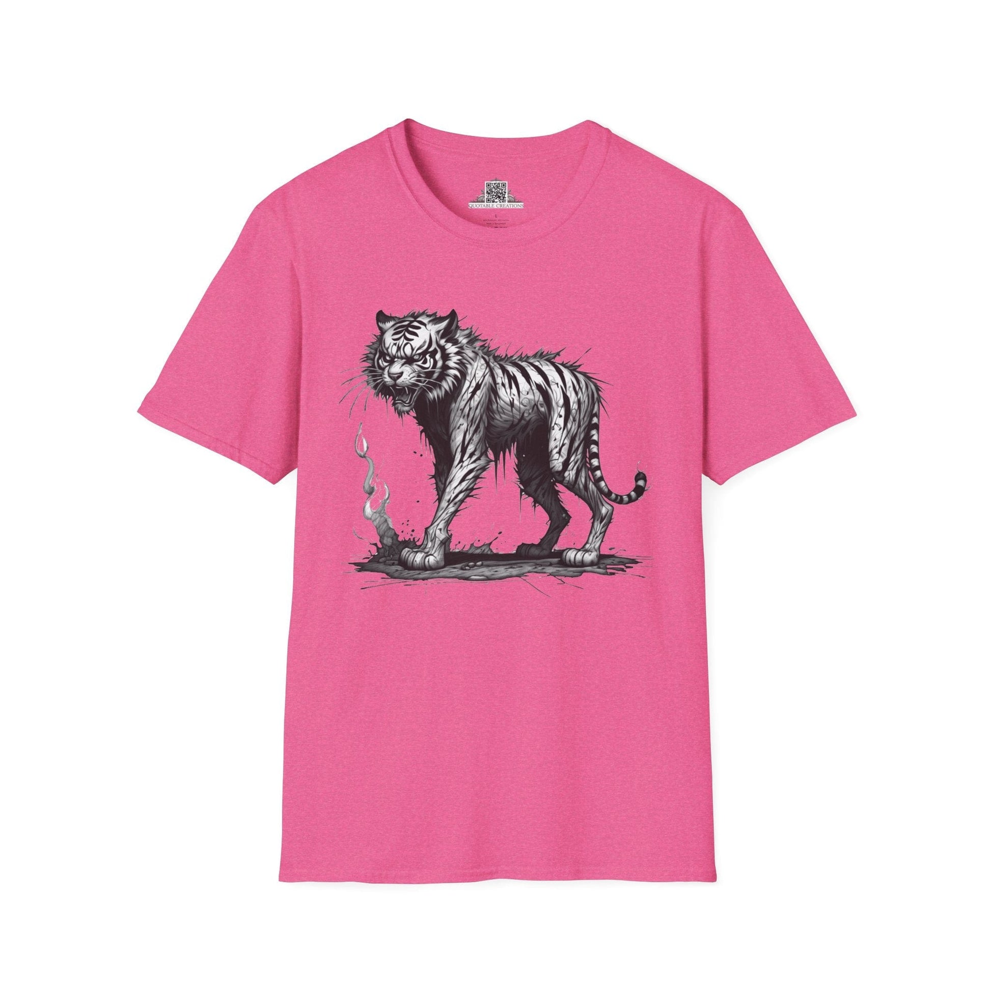Printify T-Shirt S / Heather Heliconia T-Shirt - I'm Fine Tiger - Everything's Fine