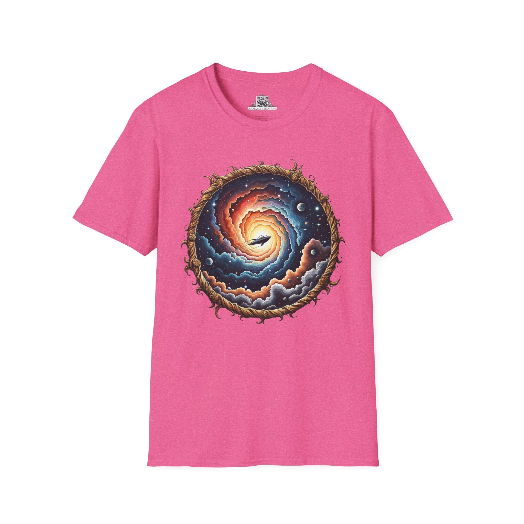 Printify T-Shirt S / Heather Heliconia The Answers Are Up There UFO & Cosmic - T-Shirt